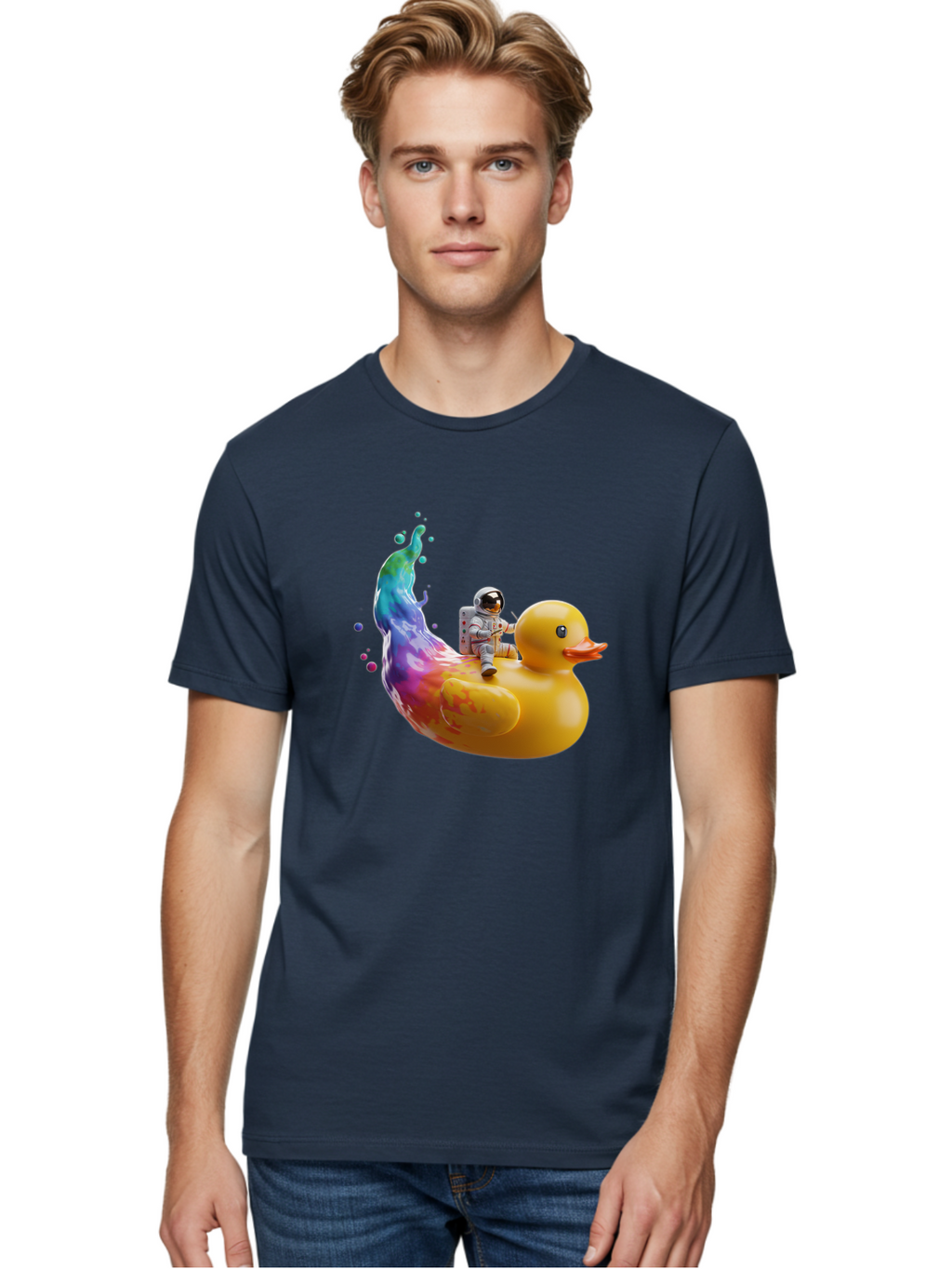 Astronaut-Riding-Duck Men'S Graphic Tee, 100% Cotton, Comfortable Casual Summer Wear, Machine Washable, Vintage Camera, Old Camera, Antique Camera, Black Camera, Classic Photography, Photography Equipment, Nostalgic Device, Film Camera, Baj976