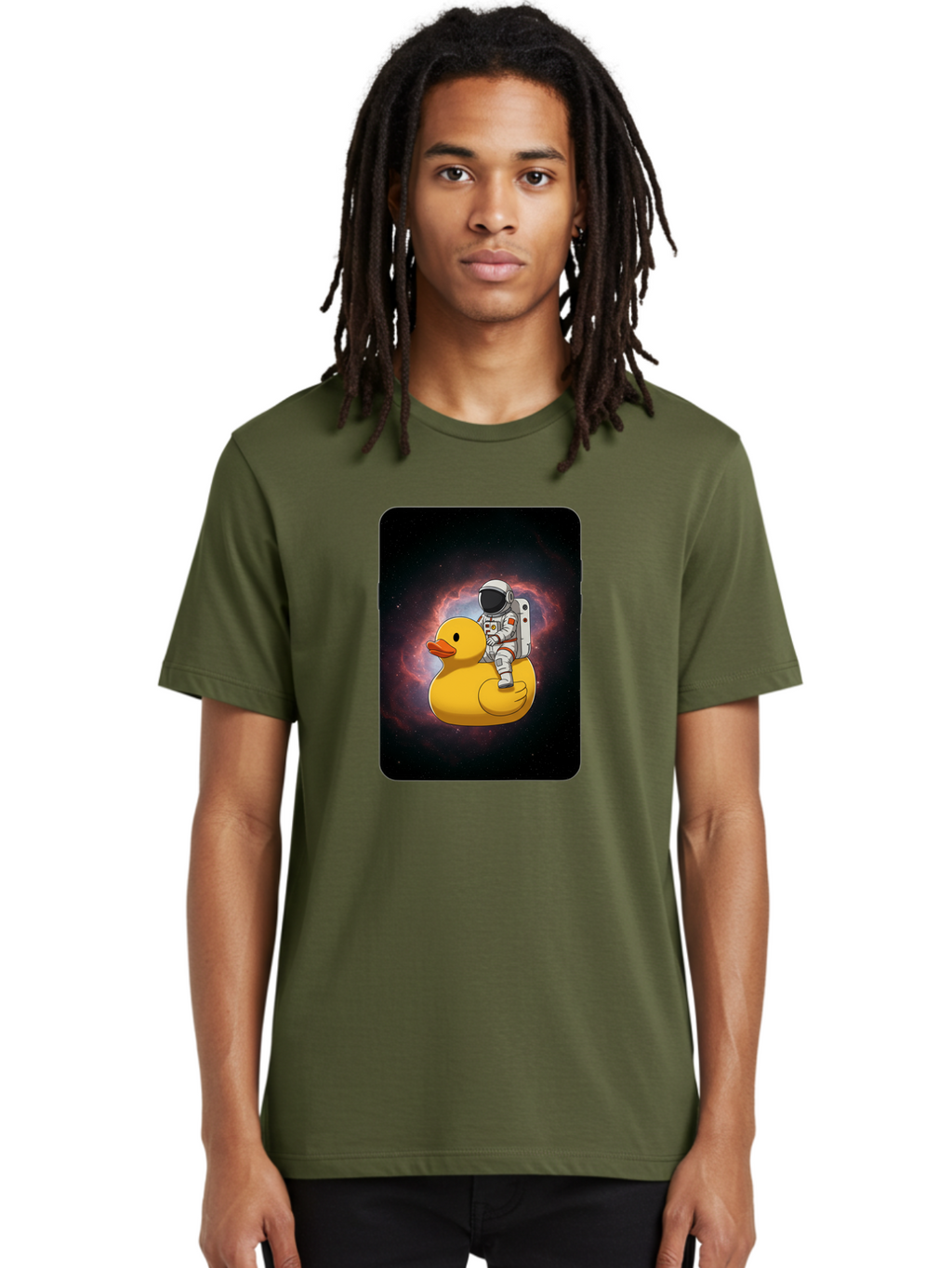Astronaut-Riding-Rubber-Duck-1 Men'S Graphic Tee, 100% Cotton, Comfortable Casual Summer Wear, Machine Washable, Vintage Camera, Old Camera, Antique Camera, Black Camera, Classic Photography, Photography Equipment, Nostalgic Device, Baj977