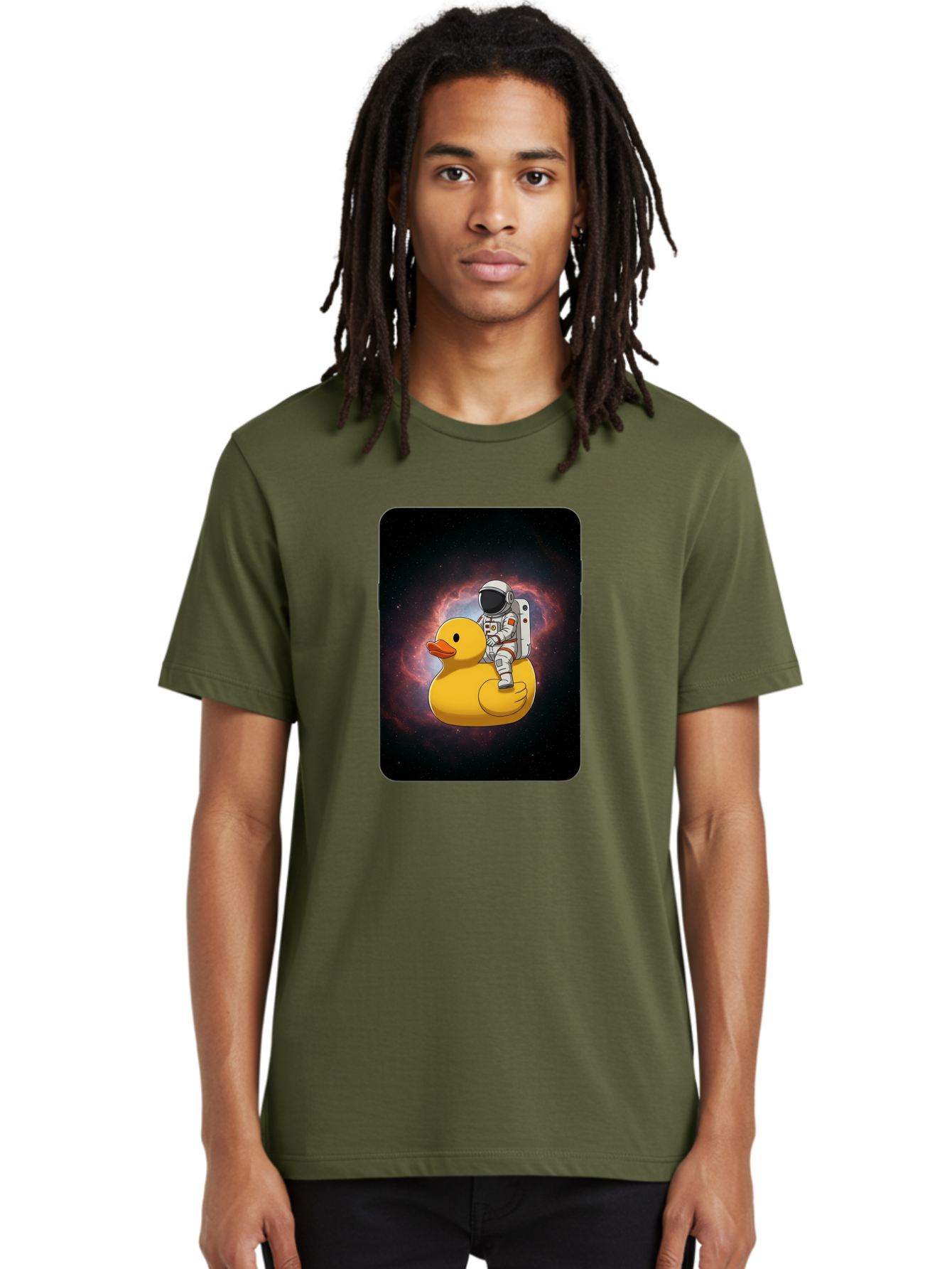 Astronaut-Riding-Rubber-Duck-1 Men'S Graphic Tee, 100% Cotton, Comfortable Casual Summer Wear, Machine Washable, Vintage Camera, Old Camera, Antique Camera, Black Camera, Classic Photography, Photography Equipment, Nostalgic Device, Baj977