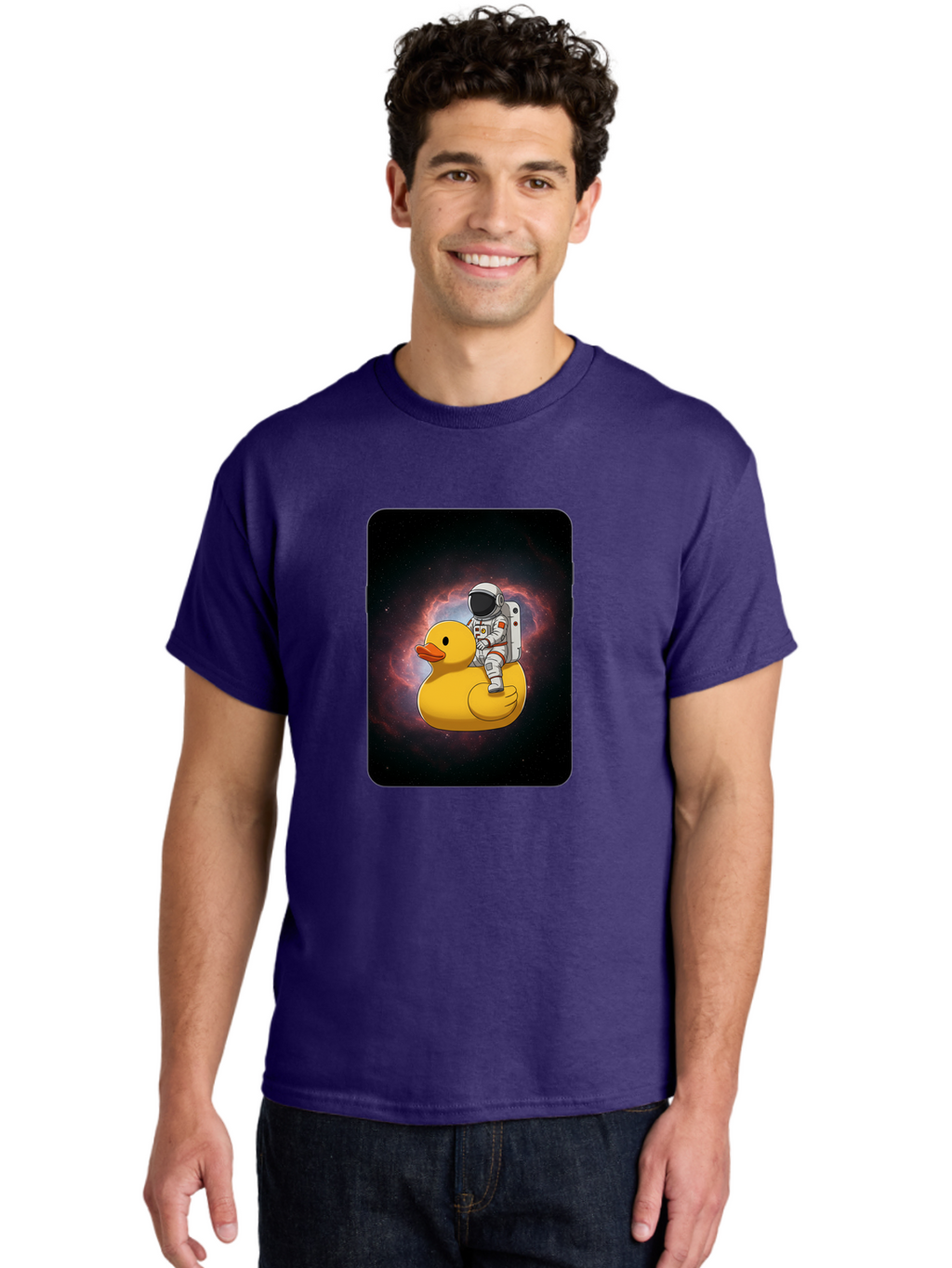 Astronaut-Riding-Rubber-Duck-1 Men'S Graphic Tee, 100% Cotton, Comfortable Casual Summer Wear, Machine Washable, Vintage Camera, Old Camera, Antique Camera, Black Camera, Classic Photography, Photography Equipment, Nostalgic Device, Baj977