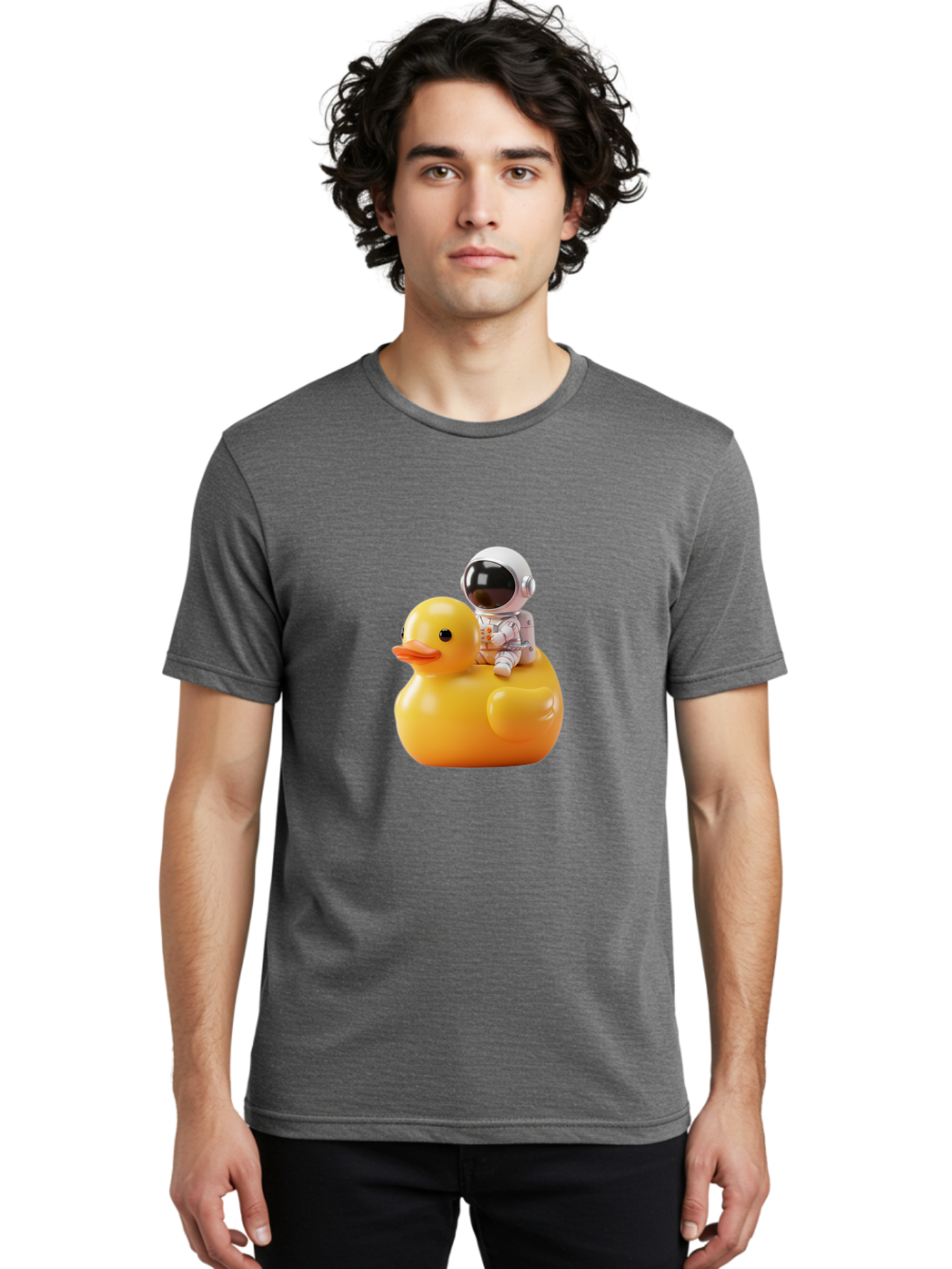 Astronaut-Riding-Rubber-Duck-2 Men'S Graphic Tee, 100% Cotton, Comfortable Casual Summer Wear, Machine Washable, Vintage Camera, Old Camera, Antique Camera, Black Camera, Classic Photography, Photography Equipment, Nostalgic Device, Baj978