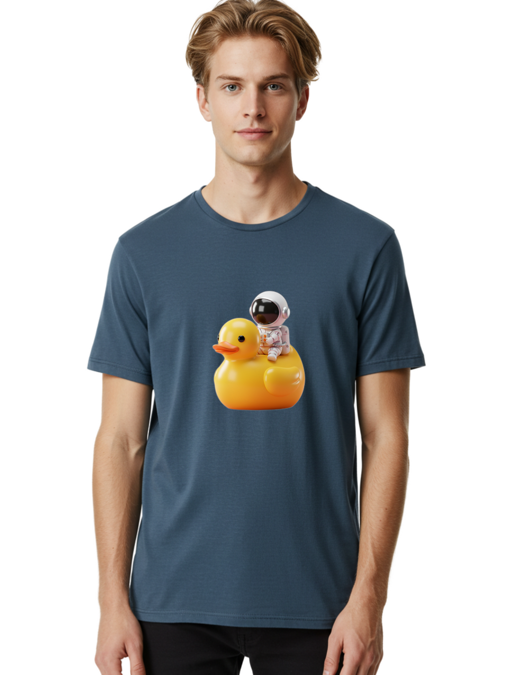 Astronaut-Riding-Rubber-Duck-2 Men'S Graphic Tee, 100% Cotton, Comfortable Casual Summer Wear, Machine Washable, Vintage Camera, Old Camera, Antique Camera, Black Camera, Classic Photography, Photography Equipment, Nostalgic Device, Baj978