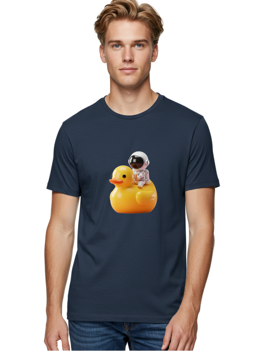 Astronaut-Riding-Rubber-Duck-2 Men'S Graphic Tee, 100% Cotton, Comfortable Casual Summer Wear, Machine Washable, Vintage Camera, Old Camera, Antique Camera, Black Camera, Classic Photography, Photography Equipment, Nostalgic Device, Baj978