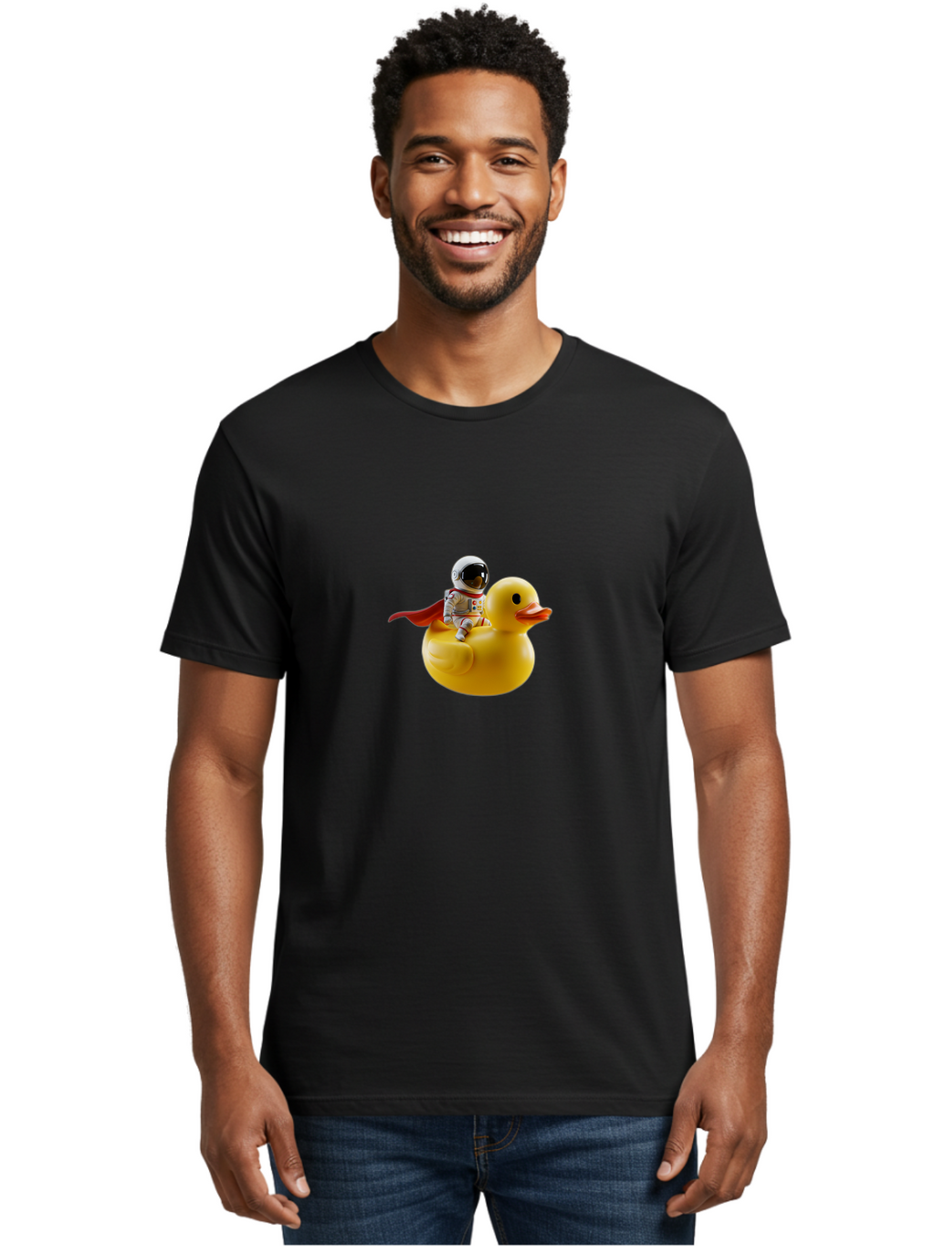 Astronaut-Riding-Rubber-Duck-3 Men'S Graphic Tee, 100% Cotton, Comfortable Casual Summer Wear, Machine Washable, Vintage Camera, Old Camera, Antique Camera, Black Camera, Classic Photography, Photography Equipment, Nostalgic Device, Baj979
