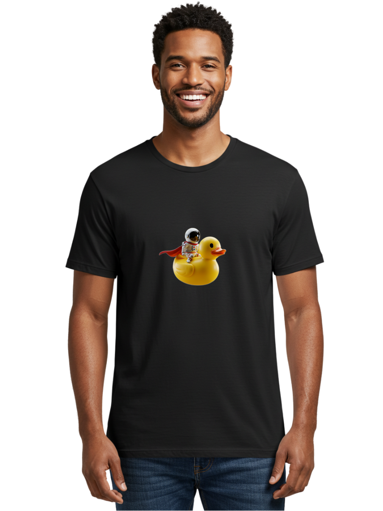 Astronaut-Riding-Rubber-Duck-3 Men'S Graphic Tee, 100% Cotton, Comfortable Casual Summer Wear, Machine Washable, Vintage Camera, Old Camera, Antique Camera, Black Camera, Classic Photography, Photography Equipment, Nostalgic Device, Baj979
