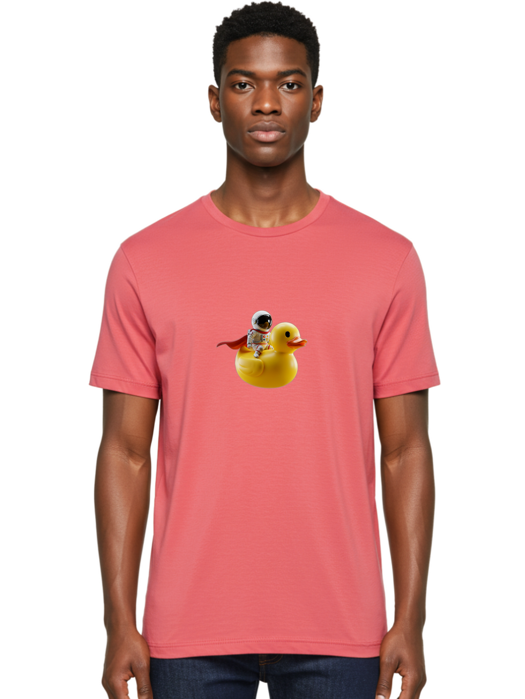 Astronaut-Riding-Rubber-Duck-3 Men'S Graphic Tee, 100% Cotton, Comfortable Casual Summer Wear, Machine Washable, Vintage Camera, Old Camera, Antique Camera, Black Camera, Classic Photography, Photography Equipment, Nostalgic Device, Baj979