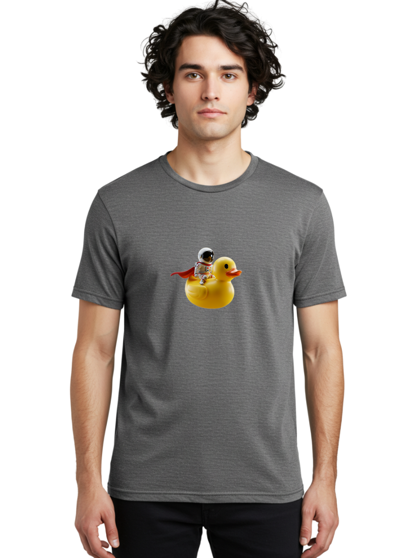 Astronaut-Riding-Rubber-Duck-3 Men'S Graphic Tee, 100% Cotton, Comfortable Casual Summer Wear, Machine Washable, Vintage Camera, Old Camera, Antique Camera, Black Camera, Classic Photography, Photography Equipment, Nostalgic Device, Baj979