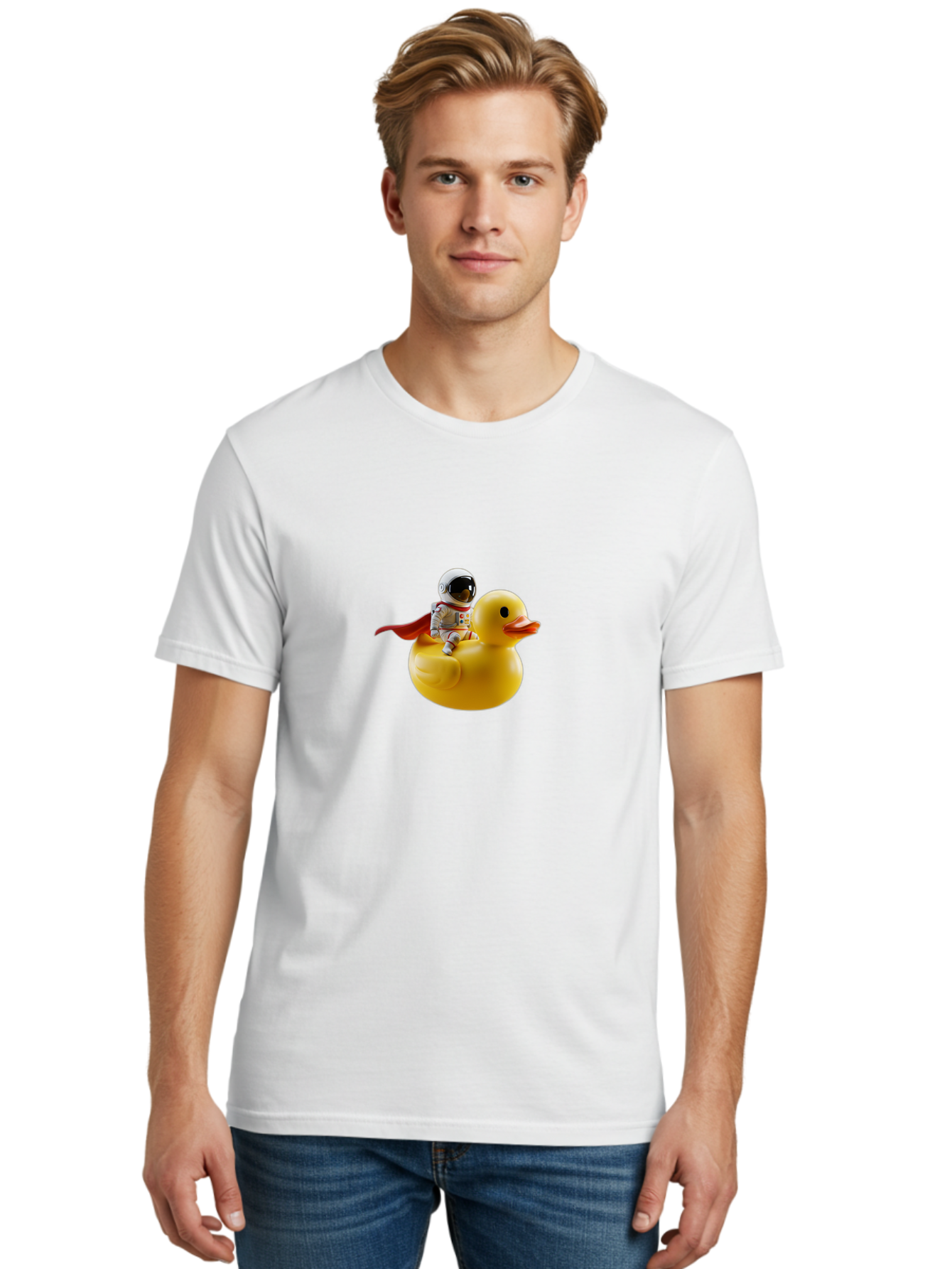 Astronaut-Riding-Rubber-Duck-3 Men'S Graphic Tee, 100% Cotton, Comfortable Casual Summer Wear, Machine Washable, Vintage Camera, Old Camera, Antique Camera, Black Camera, Classic Photography, Photography Equipment, Nostalgic Device, Baj979