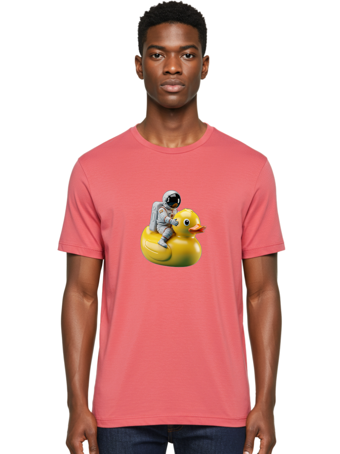 Astronaut-Riding-Rubber-Duck-4 Men'S Graphic Tee, 100% Cotton, Comfortable Casual Summer Wear, Machine Washable, Vintage Camera, Old Camera, Antique Camera, Black Camera, Classic Photography, Photography Equipment, Nostalgic Device, Baj980