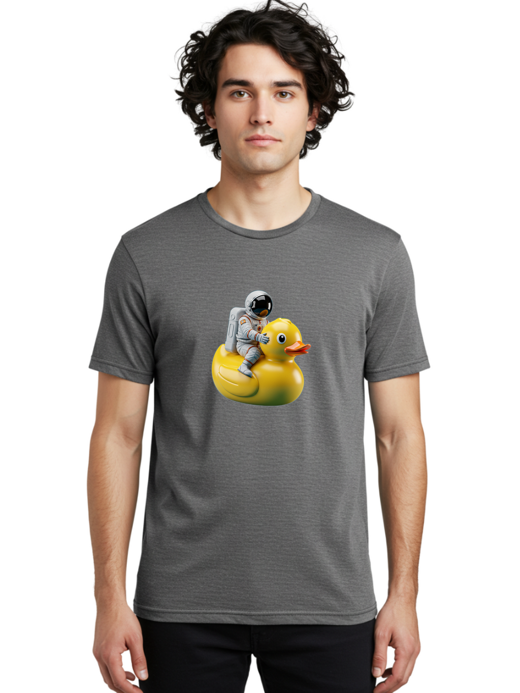 Astronaut-Riding-Rubber-Duck-4 Men'S Graphic Tee, 100% Cotton, Comfortable Casual Summer Wear, Machine Washable, Vintage Camera, Old Camera, Antique Camera, Black Camera, Classic Photography, Photography Equipment, Nostalgic Device, Baj980
