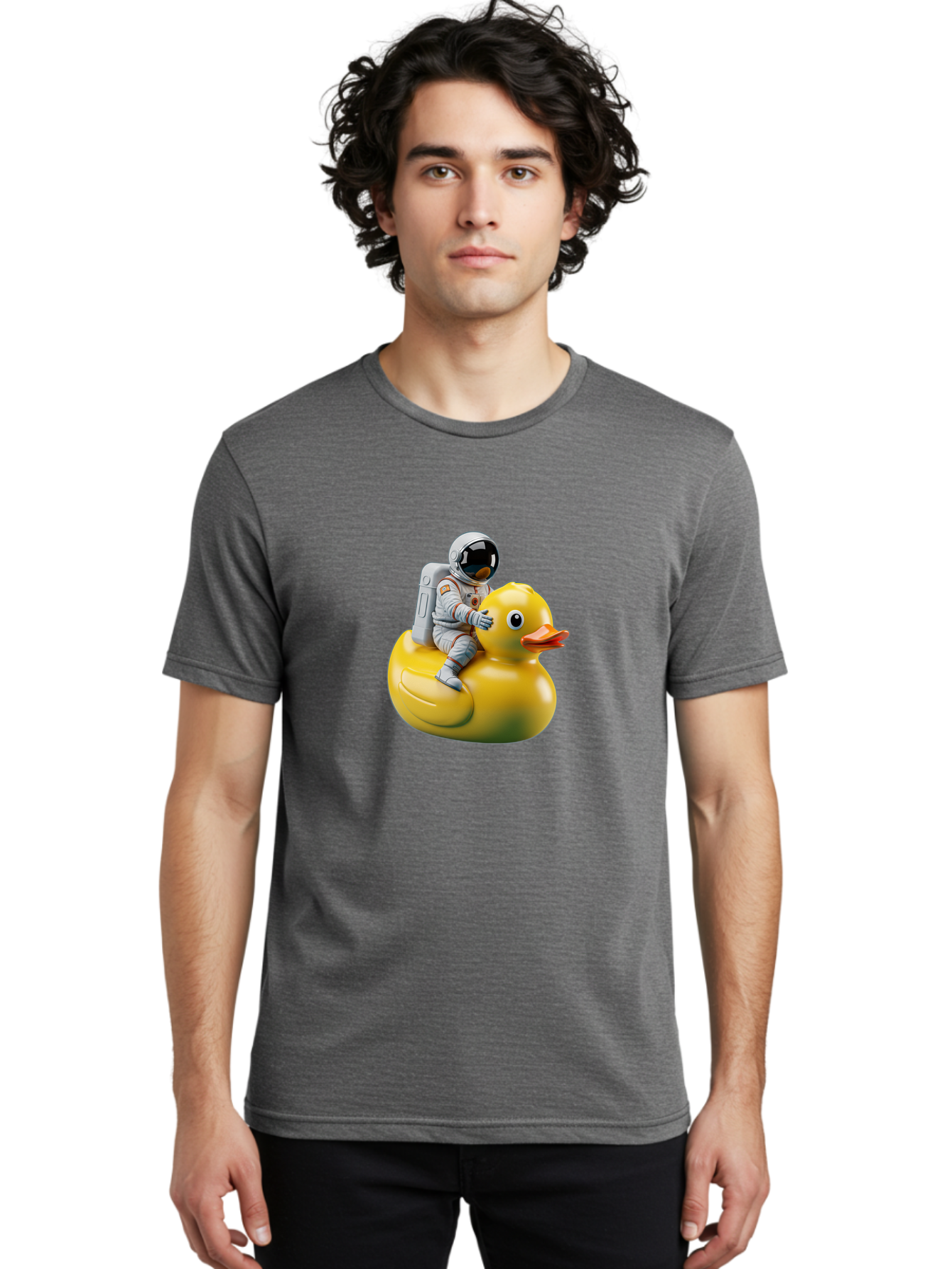Astronaut-Riding-Rubber-Duck-4 Men'S Graphic Tee, 100% Cotton, Comfortable Casual Summer Wear, Machine Washable, Vintage Camera, Old Camera, Antique Camera, Black Camera, Classic Photography, Photography Equipment, Nostalgic Device, Baj980