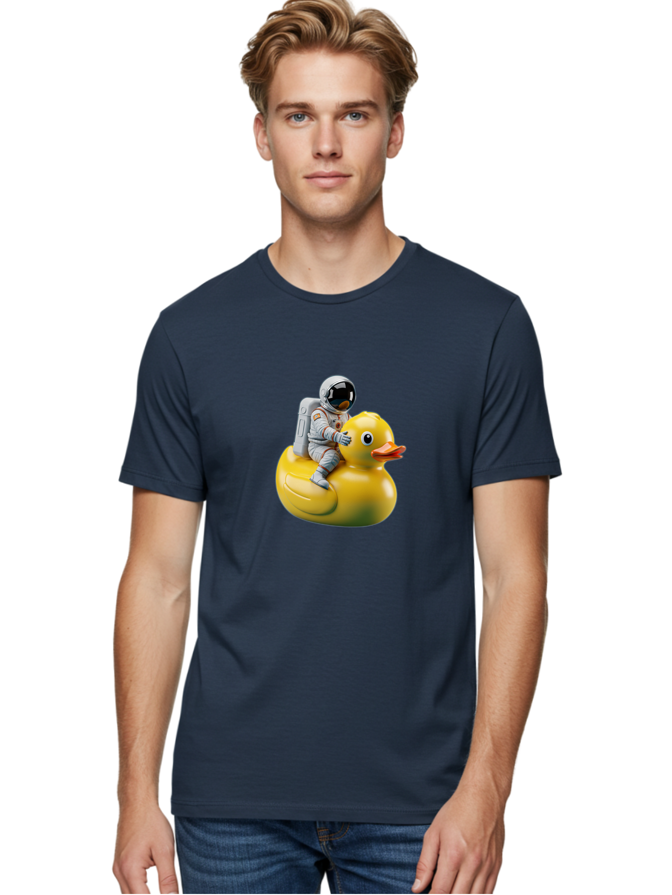 Astronaut-Riding-Rubber-Duck-4 Men'S Graphic Tee, 100% Cotton, Comfortable Casual Summer Wear, Machine Washable, Vintage Camera, Old Camera, Antique Camera, Black Camera, Classic Photography, Photography Equipment, Nostalgic Device, Baj980