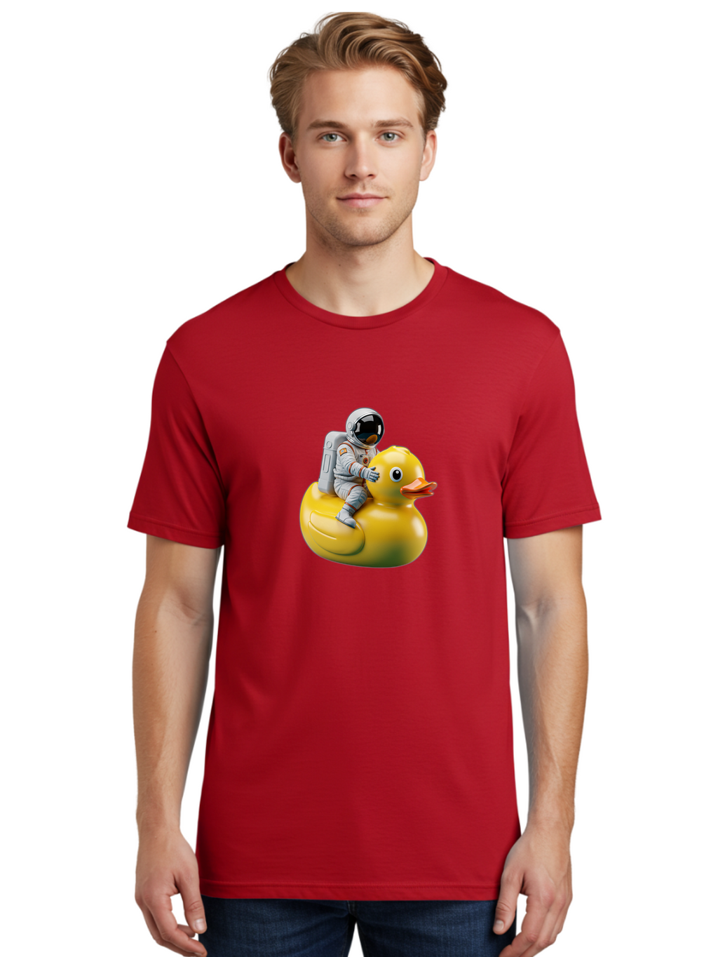 Astronaut-Riding-Rubber-Duck-4 Men'S Graphic Tee, 100% Cotton, Comfortable Casual Summer Wear, Machine Washable, Vintage Camera, Old Camera, Antique Camera, Black Camera, Classic Photography, Photography Equipment, Nostalgic Device, Baj980