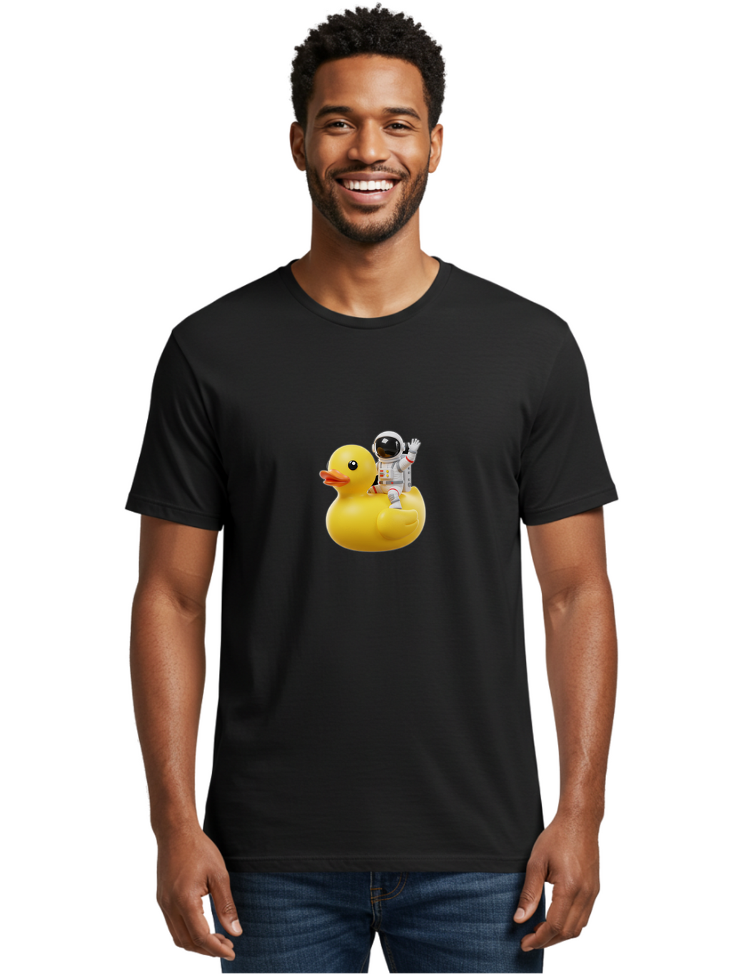 Astronaut-Riding-Rubber-Duck Men'S Graphic Tee, 100% Cotton, Comfortable Casual Summer Wear, Machine Washable, Vintage Camera, Old Camera, Antique Camera, Black Camera, Classic Photography, Photography Equipment, Nostalgic Device, Film Camera, Baj981