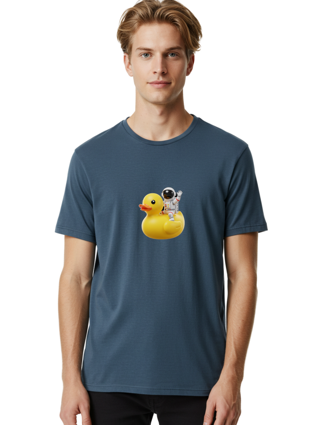 Astronaut-Riding-Rubber-Duck Men'S Graphic Tee, 100% Cotton, Comfortable Casual Summer Wear, Machine Washable, Vintage Camera, Old Camera, Antique Camera, Black Camera, Classic Photography, Photography Equipment, Nostalgic Device, Film Camera, Baj981
