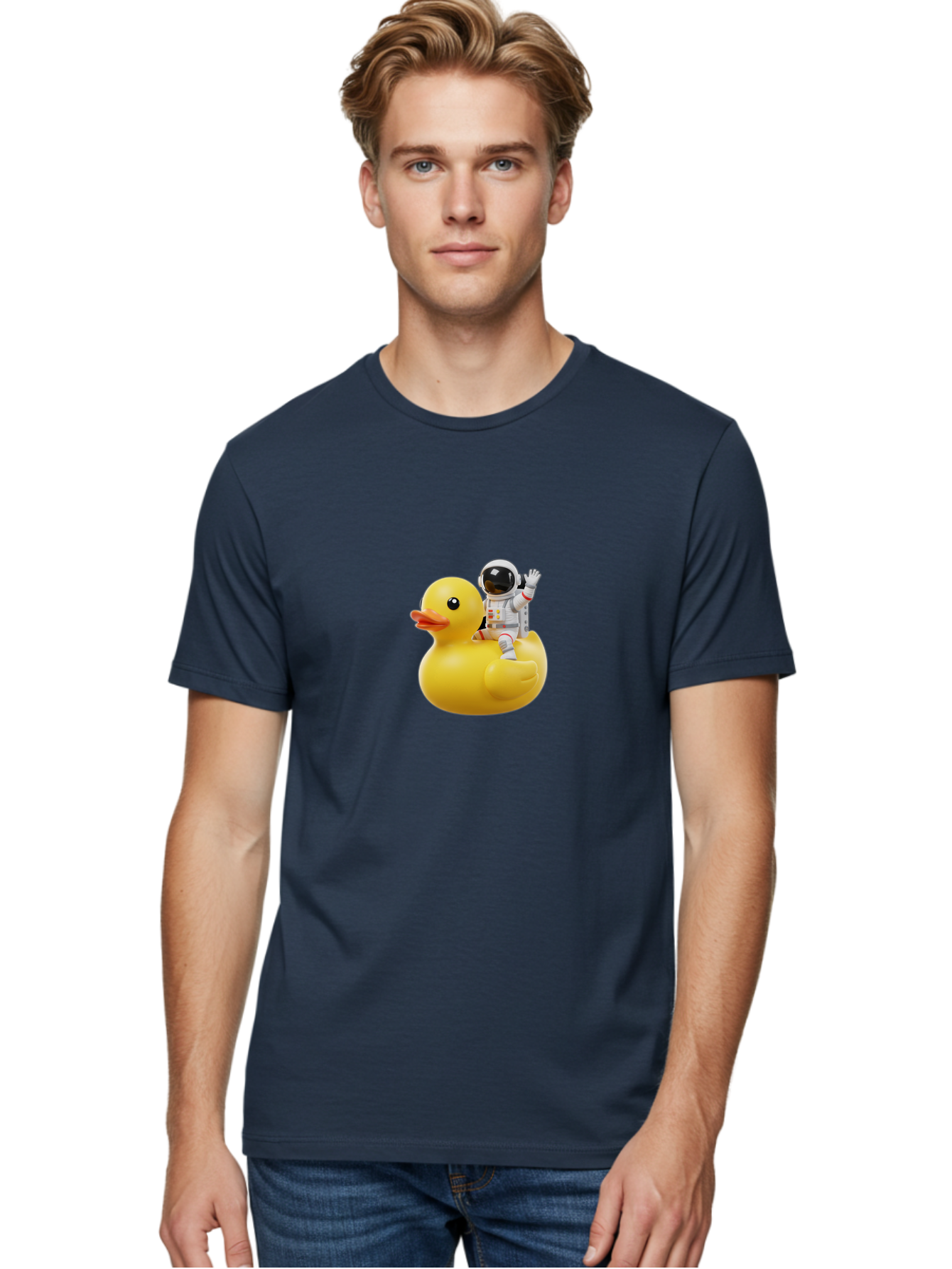 Astronaut-Riding-Rubber-Duck Men'S Graphic Tee, 100% Cotton, Comfortable Casual Summer Wear, Machine Washable, Vintage Camera, Old Camera, Antique Camera, Black Camera, Classic Photography, Photography Equipment, Nostalgic Device, Film Camera, Baj981