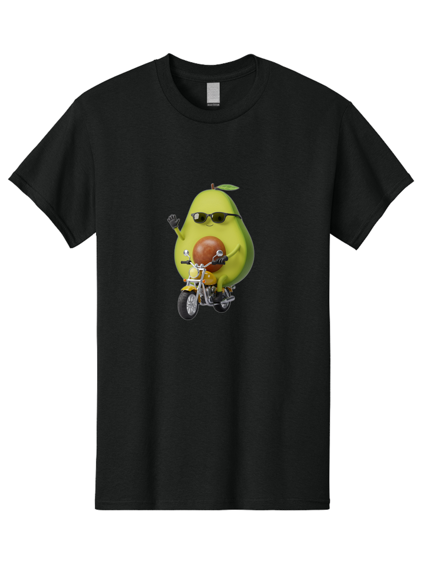 Avocado-Rider-1 Men'S Graphic Tee, 100% Cotton, Comfortable Casual Summer Wear, Machine Washable, Vintage Camera, Old Camera, Antique Camera, Black Camera, Classic Photography, Photography Equipment, Nostalgic Device, Film Camera, Camera Art Baj982