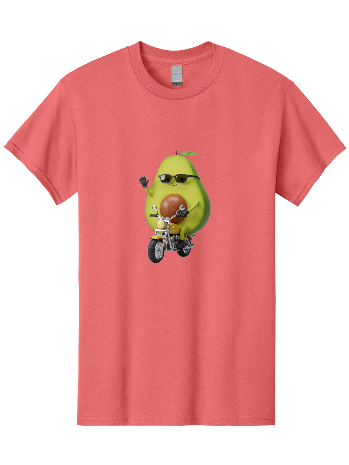 Avocado-Rider-1 Men'S Graphic Tee, 100% Cotton, Comfortable Casual Summer Wear, Machine Washable, Vintage Camera, Old Camera, Antique Camera, Black Camera, Classic Photography, Photography Equipment, Nostalgic Device, Film Camera, Camera Art Baj982