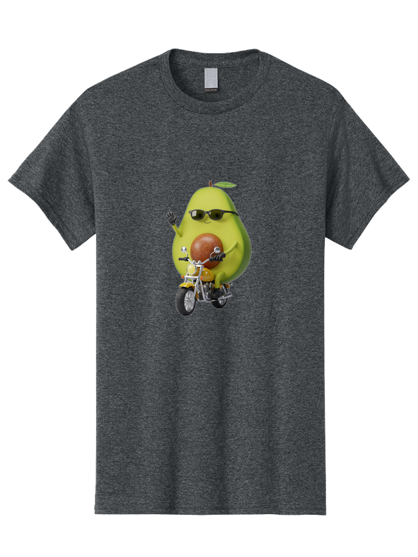 Avocado-Rider-1 Men'S Graphic Tee, 100% Cotton, Comfortable Casual Summer Wear, Machine Washable, Vintage Camera, Old Camera, Antique Camera, Black Camera, Classic Photography, Photography Equipment, Nostalgic Device, Film Camera, Camera Art Baj982