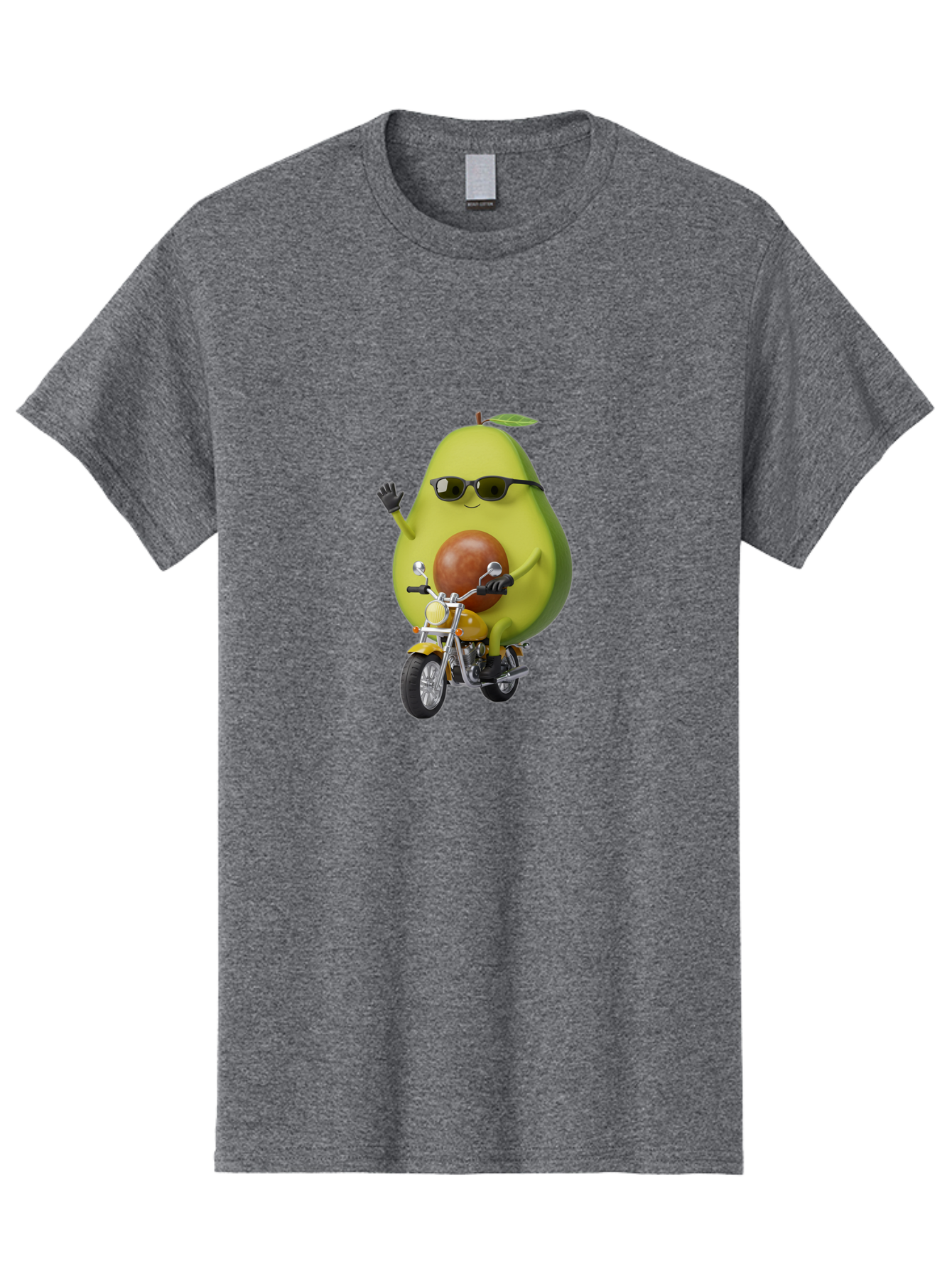 Avocado-Rider-1 Men'S Graphic Tee, 100% Cotton, Comfortable Casual Summer Wear, Machine Washable, Vintage Camera, Old Camera, Antique Camera, Black Camera, Classic Photography, Photography Equipment, Nostalgic Device, Film Camera, Camera Art Baj982