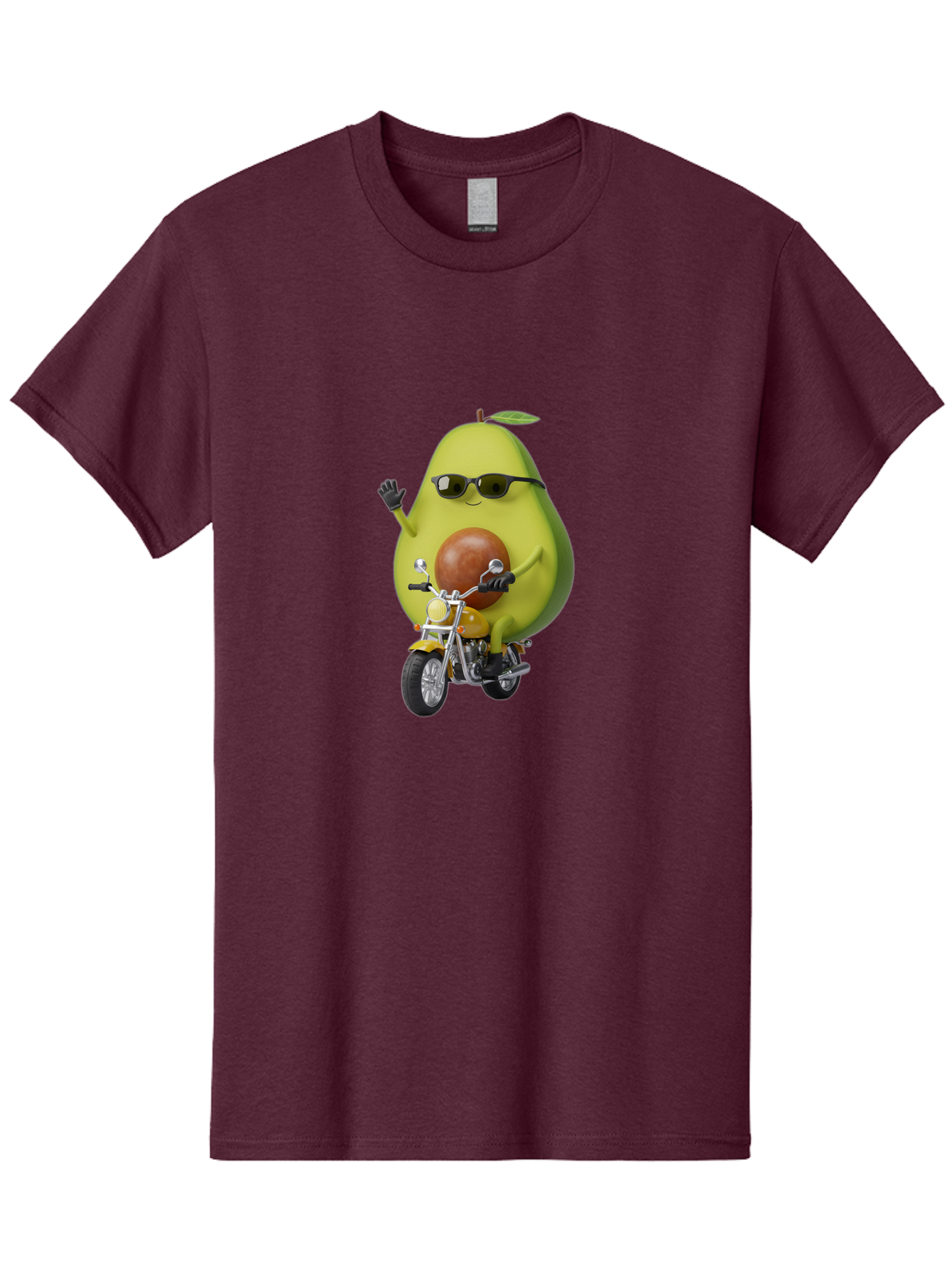 Avocado-Rider-1 Men'S Graphic Tee, 100% Cotton, Comfortable Casual Summer Wear, Machine Washable, Vintage Camera, Old Camera, Antique Camera, Black Camera, Classic Photography, Photography Equipment, Nostalgic Device, Film Camera, Camera Art Baj982