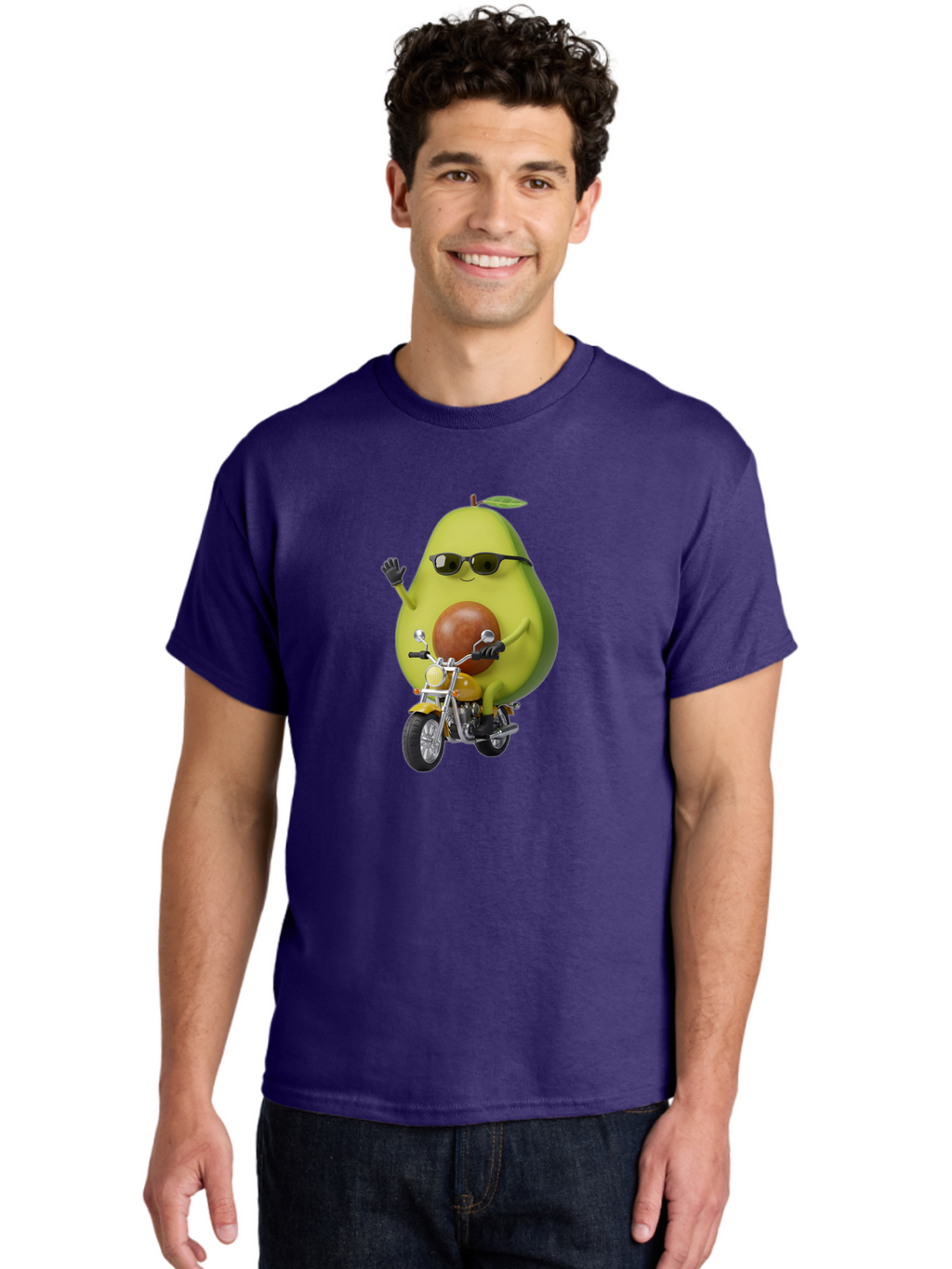 Avocado-Rider-1 Men'S Graphic Tee, 100% Cotton, Comfortable Casual Summer Wear, Machine Washable, Vintage Camera, Old Camera, Antique Camera, Black Camera, Classic Photography, Photography Equipment, Nostalgic Device, Film Camera, Camera Art Baj982