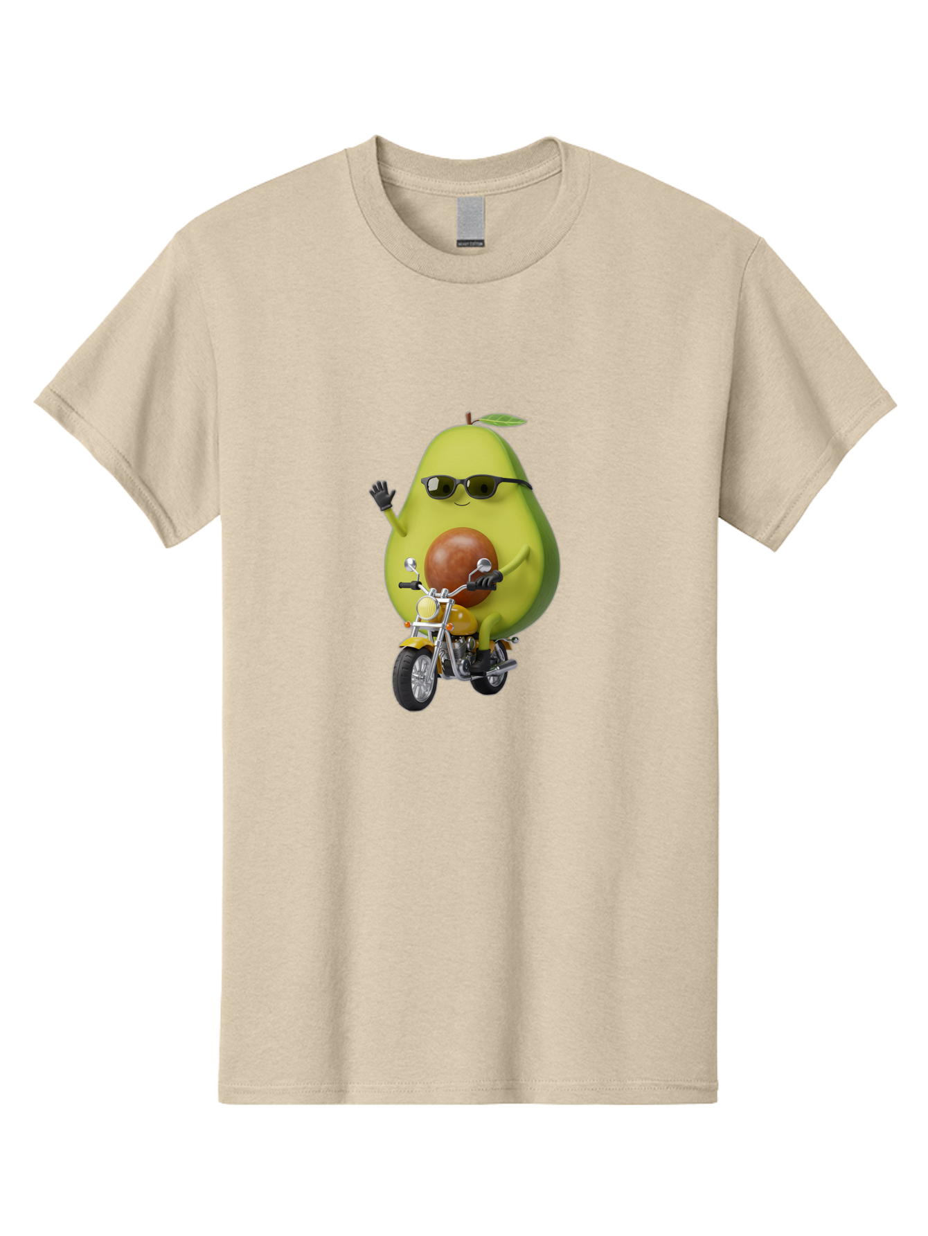 Avocado-Rider-1 Men'S Graphic Tee, 100% Cotton, Comfortable Casual Summer Wear, Machine Washable, Vintage Camera, Old Camera, Antique Camera, Black Camera, Classic Photography, Photography Equipment, Nostalgic Device, Film Camera, Camera Art Baj982