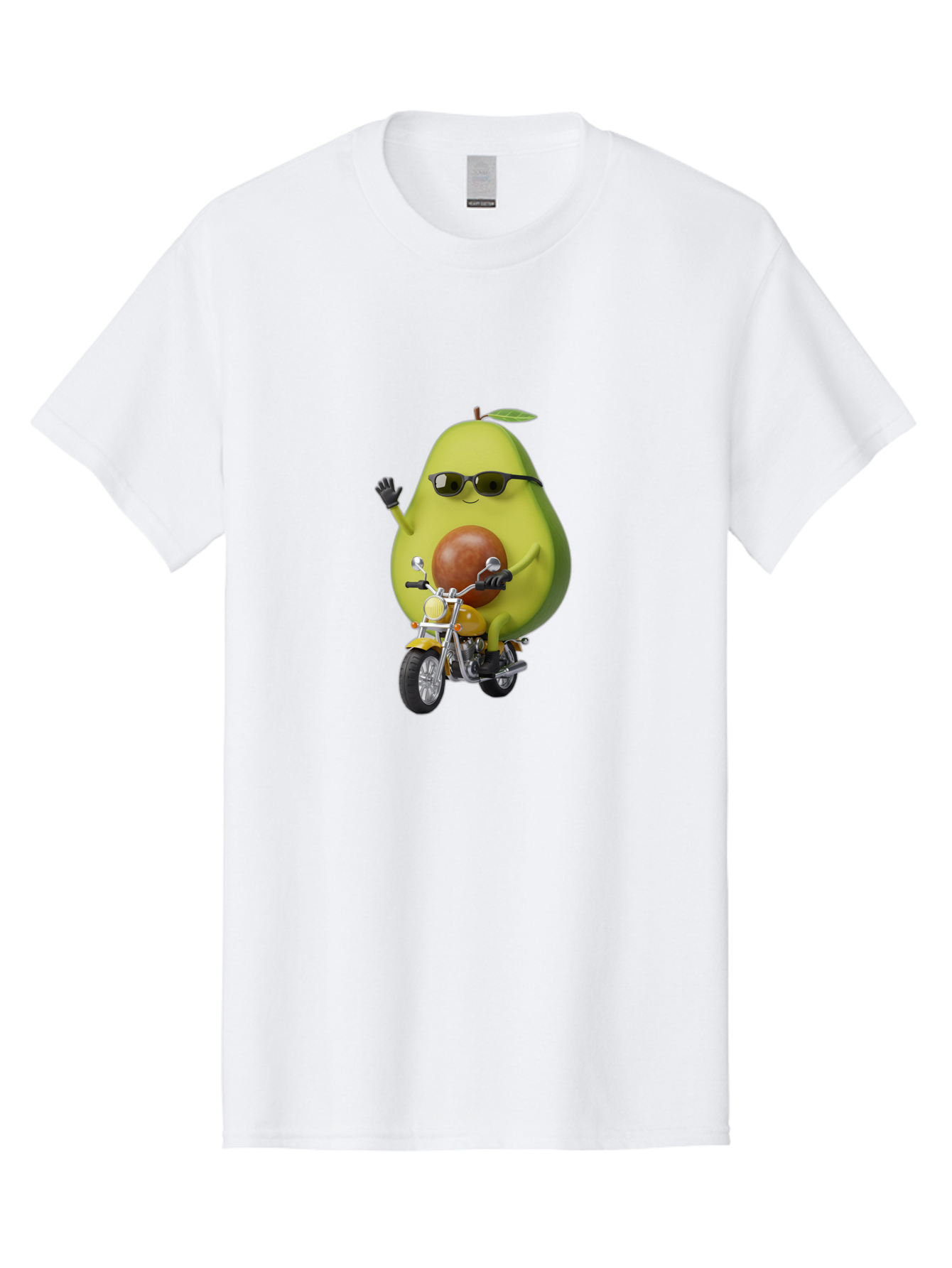 Avocado-Rider-1 Men'S Graphic Tee, 100% Cotton, Comfortable Casual Summer Wear, Machine Washable, Vintage Camera, Old Camera, Antique Camera, Black Camera, Classic Photography, Photography Equipment, Nostalgic Device, Film Camera, Camera Art Baj982
