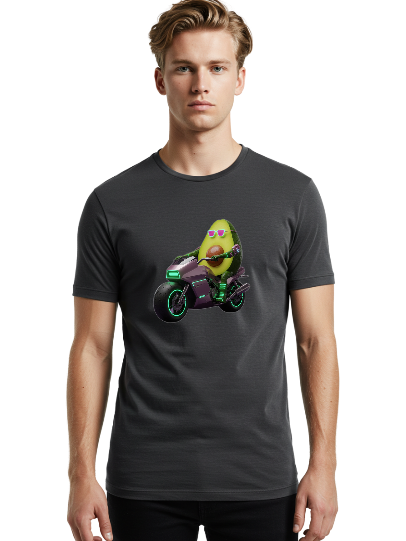 Avocado-Rider Men'S Graphic Tee, 100% Cotton, Comfortable Casual Summer Wear, Machine Washable, Vintage Camera, Old Camera, Antique Camera, Black Camera, Classic Photography, Photography Equipment, Nostalgic Device, Film Camera, Camera Art Baj983