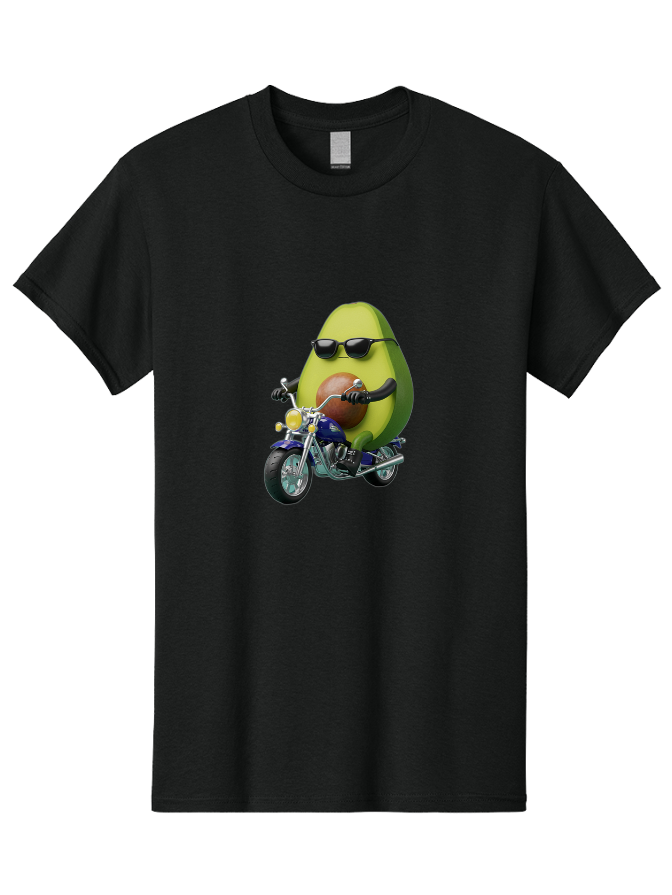 Avocado-Riding-Motorcycle Men'S Graphic Tee, 100% Cotton, Comfortable Casual Summer Wear, Machine Washable, Vintage Camera, Old Camera, Antique Camera, Black Camera, Classic Photography, Photography Equipment, Nostalgic Device, Film Camera, Baj984
