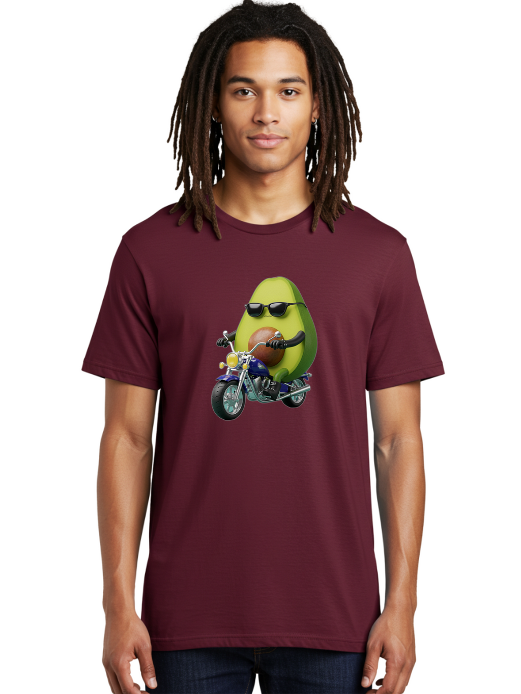 Avocado-Riding-Motorcycle Men'S Graphic Tee, 100% Cotton, Comfortable Casual Summer Wear, Machine Washable, Vintage Camera, Old Camera, Antique Camera, Black Camera, Classic Photography, Photography Equipment, Nostalgic Device, Film Camera, Baj984