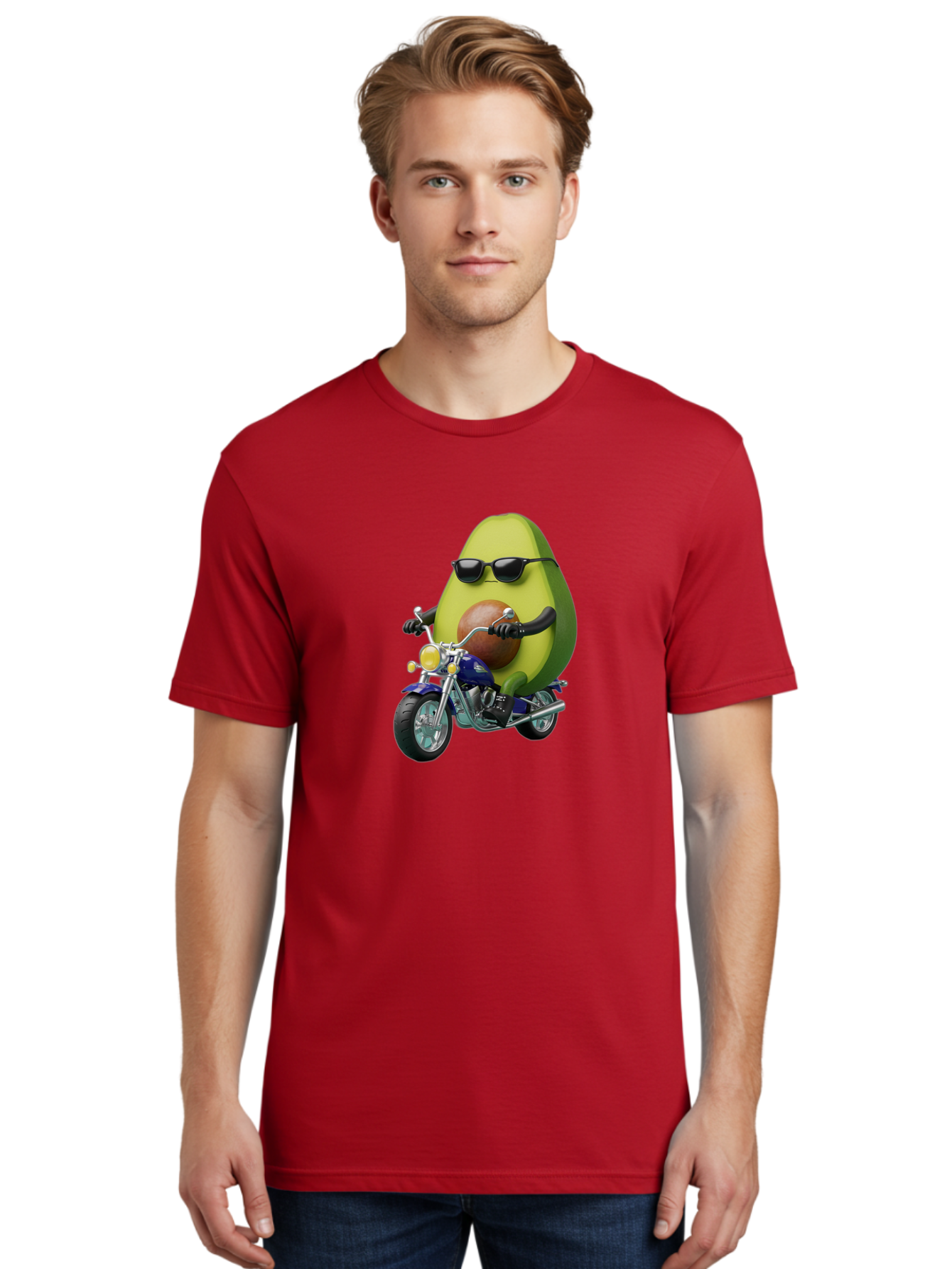 Avocado-Riding-Motorcycle Men'S Graphic Tee, 100% Cotton, Comfortable Casual Summer Wear, Machine Washable, Vintage Camera, Old Camera, Antique Camera, Black Camera, Classic Photography, Photography Equipment, Nostalgic Device, Film Camera, Baj984