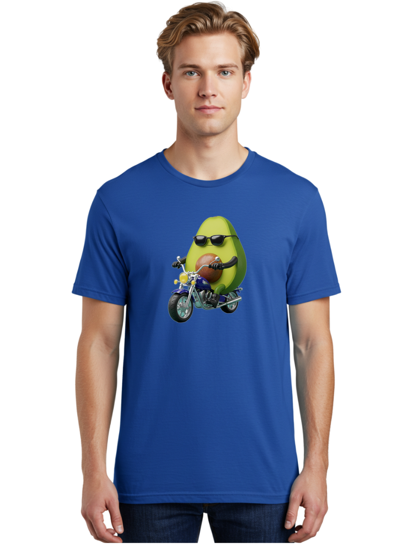 Avocado-Riding-Motorcycle Men'S Graphic Tee, 100% Cotton, Comfortable Casual Summer Wear, Machine Washable, Vintage Camera, Old Camera, Antique Camera, Black Camera, Classic Photography, Photography Equipment, Nostalgic Device, Film Camera, Baj984