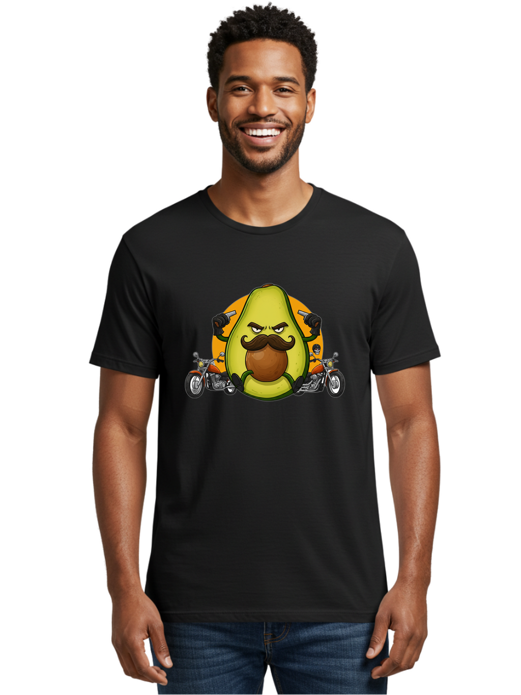 Avocado-With-Mustache Men'S Graphic Tee, 100% Cotton, Comfortable Casual Summer Wear, Machine Washable, Vintage Camera, Old Camera, Antique Camera, Black Camera, Classic Photography, Photography Equipment, Nostalgic Device, Film Camera, Baj985