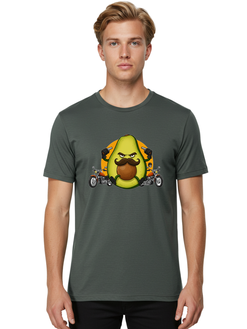 Avocado-With-Mustache Men'S Graphic Tee, 100% Cotton, Comfortable Casual Summer Wear, Machine Washable, Vintage Camera, Old Camera, Antique Camera, Black Camera, Classic Photography, Photography Equipment, Nostalgic Device, Film Camera, Baj985