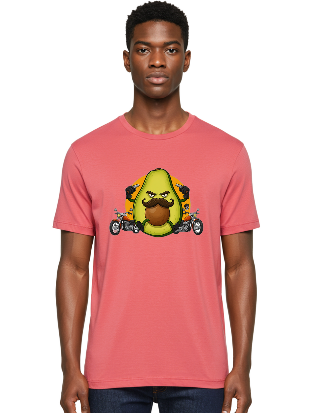Avocado-With-Mustache Men'S Graphic Tee, 100% Cotton, Comfortable Casual Summer Wear, Machine Washable, Vintage Camera, Old Camera, Antique Camera, Black Camera, Classic Photography, Photography Equipment, Nostalgic Device, Film Camera, Baj985