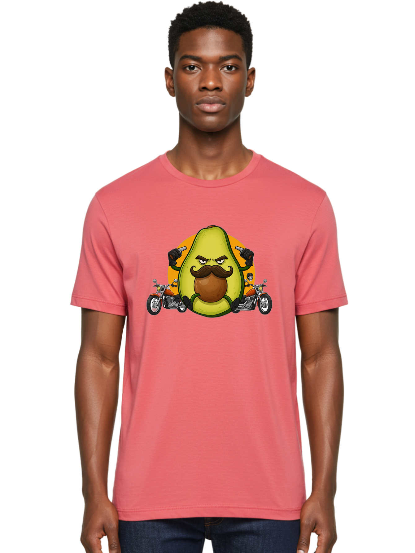 Avocado-With-Mustache Men'S Graphic Tee, 100% Cotton, Comfortable Casual Summer Wear, Machine Washable, Vintage Camera, Old Camera, Antique Camera, Black Camera, Classic Photography, Photography Equipment, Nostalgic Device, Film Camera, Baj985