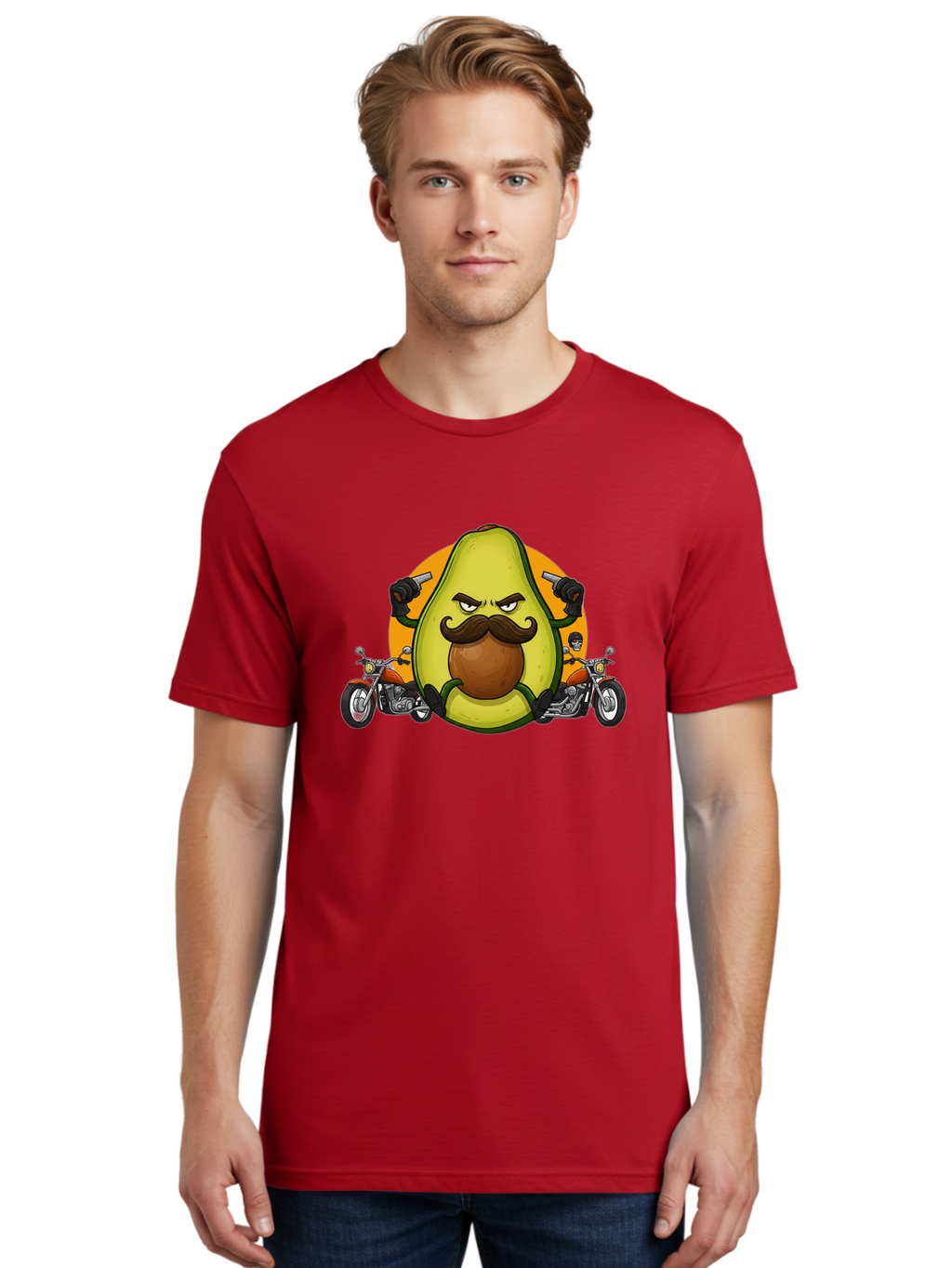 Avocado-With-Mustache Men'S Graphic Tee, 100% Cotton, Comfortable Casual Summer Wear, Machine Washable, Vintage Camera, Old Camera, Antique Camera, Black Camera, Classic Photography, Photography Equipment, Nostalgic Device, Film Camera, Baj985