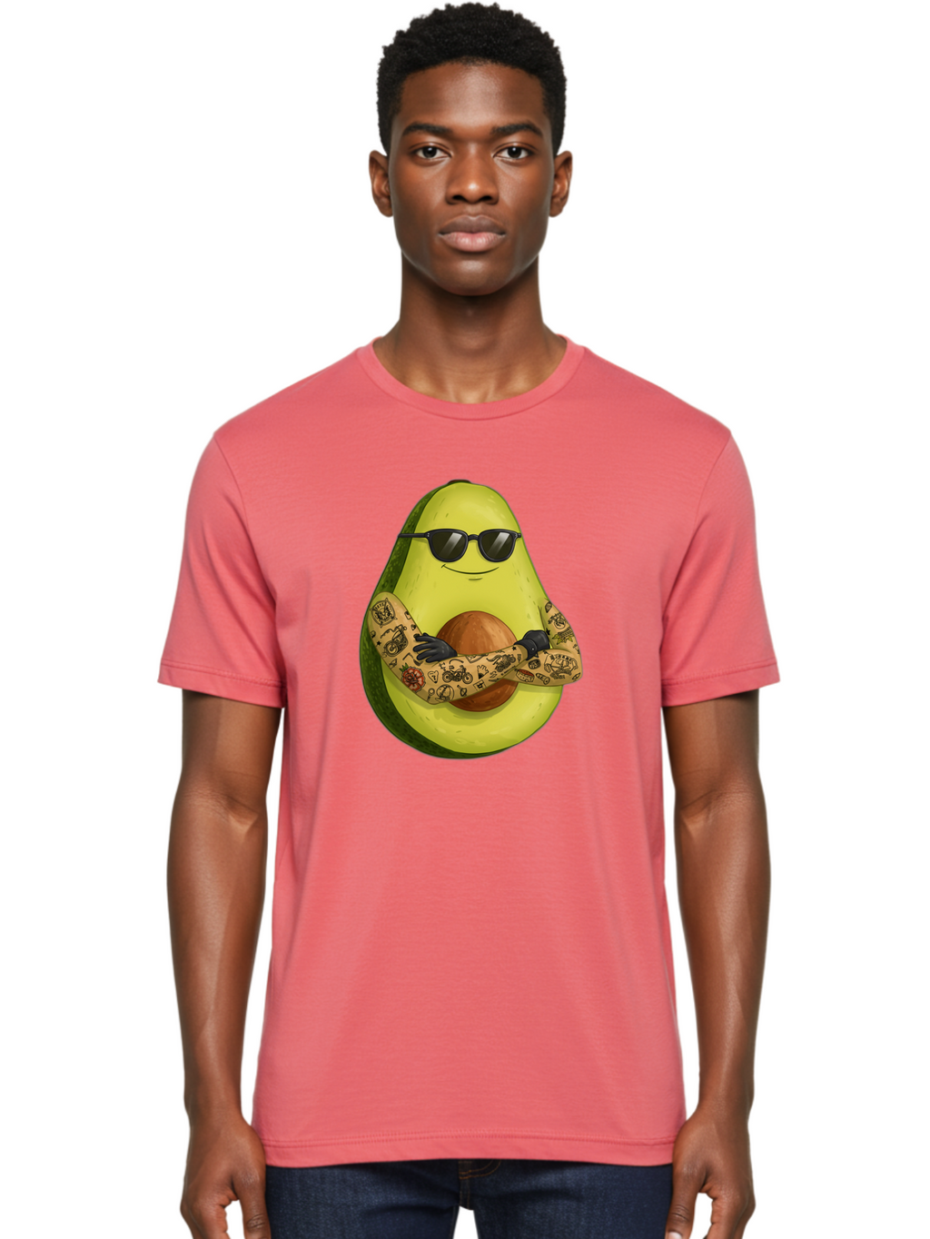 Avocado Men'S Graphic Tee, 100% Cotton, Comfortable Casual Summer Wear, Machine Washable, Vintage Camera, Old Camera, Antique Camera, Black Camera, Classic Photography, Photography Equipment, Nostalgic Device, Film Camera, Camera Art Baj986