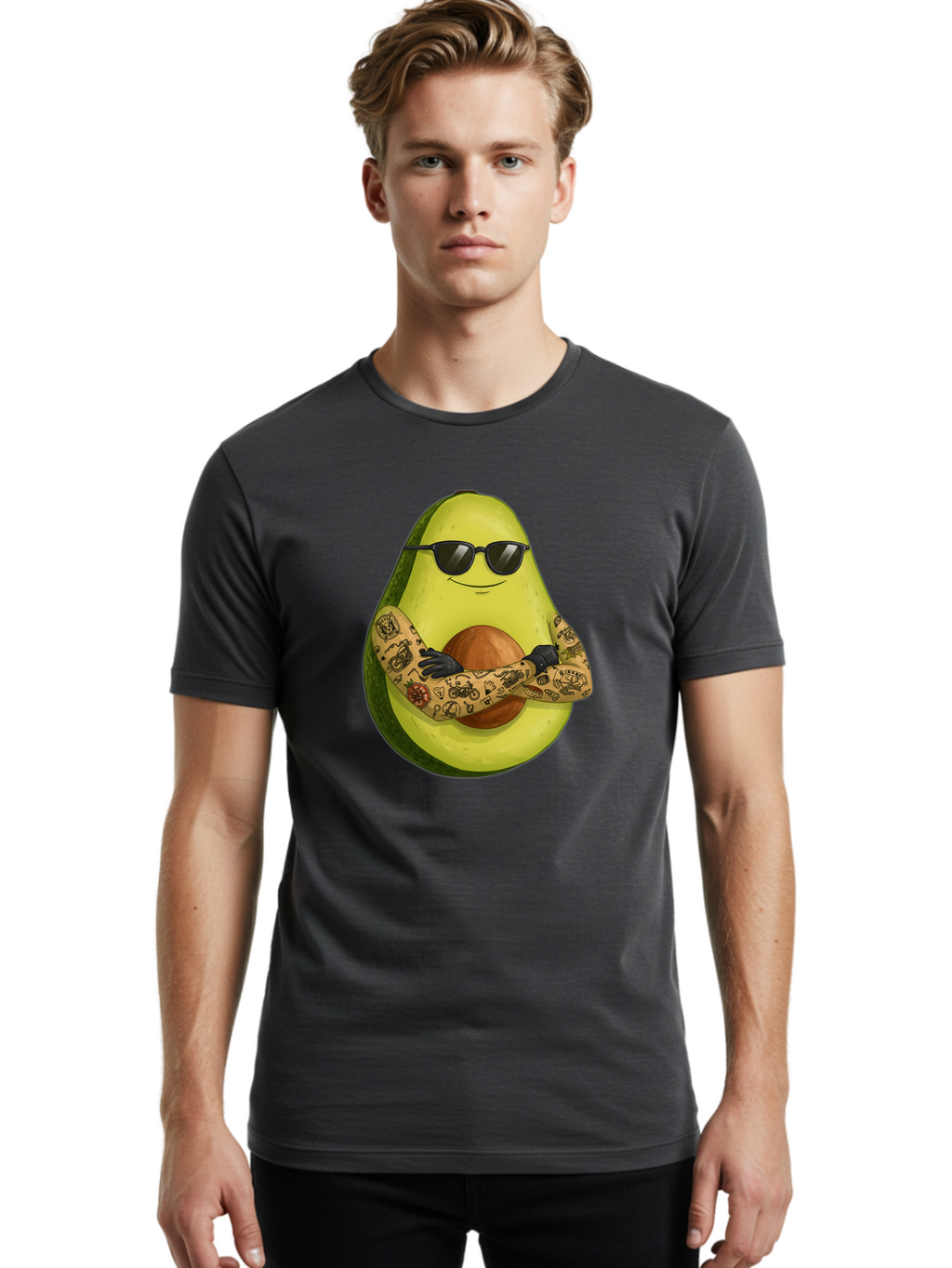 Avocado Men'S Graphic Tee, 100% Cotton, Comfortable Casual Summer Wear, Machine Washable, Vintage Camera, Old Camera, Antique Camera, Black Camera, Classic Photography, Photography Equipment, Nostalgic Device, Film Camera, Camera Art Baj986