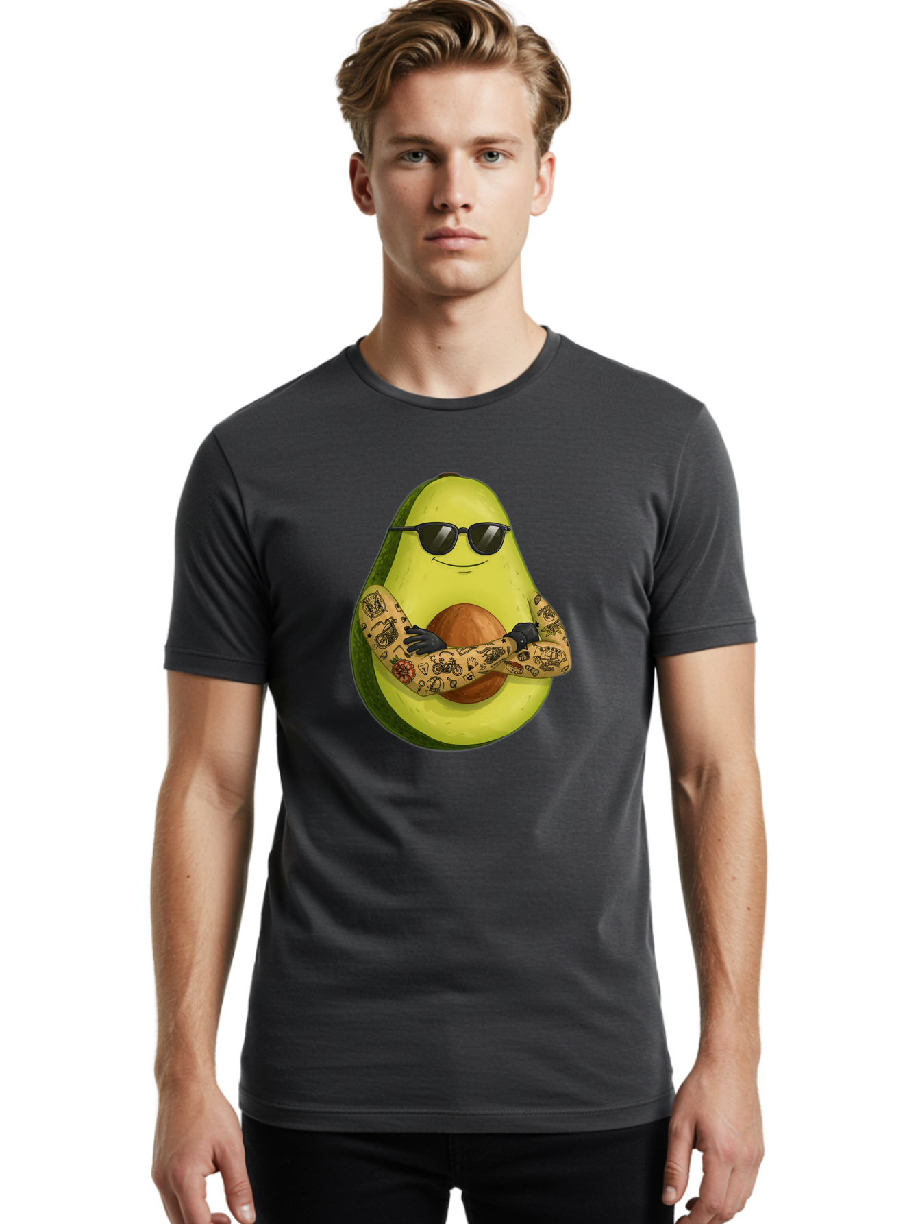 Avocado Men'S Graphic Tee, 100% Cotton, Comfortable Casual Summer Wear, Machine Washable, Vintage Camera, Old Camera, Antique Camera, Black Camera, Classic Photography, Photography Equipment, Nostalgic Device, Film Camera, Camera Art Baj986