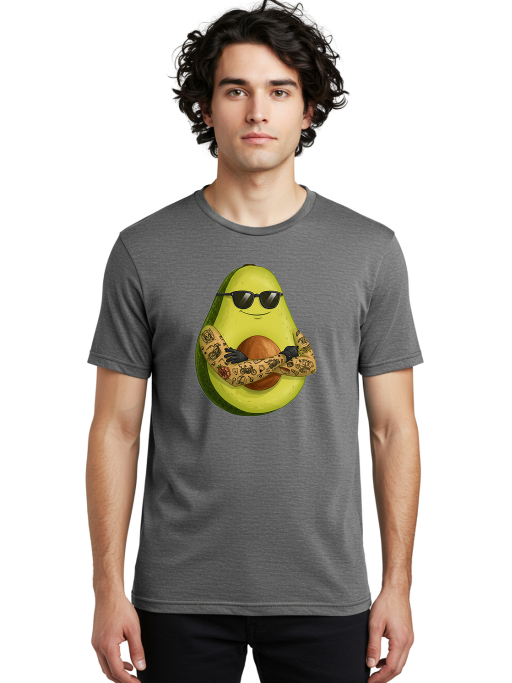 Avocado Men'S Graphic Tee, 100% Cotton, Comfortable Casual Summer Wear, Machine Washable, Vintage Camera, Old Camera, Antique Camera, Black Camera, Classic Photography, Photography Equipment, Nostalgic Device, Film Camera, Camera Art Baj986