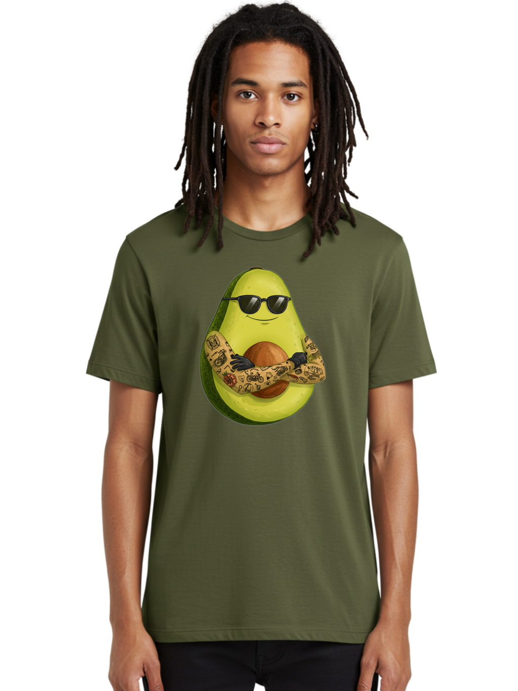 Avocado Men'S Graphic Tee, 100% Cotton, Comfortable Casual Summer Wear, Machine Washable, Vintage Camera, Old Camera, Antique Camera, Black Camera, Classic Photography, Photography Equipment, Nostalgic Device, Film Camera, Camera Art Baj986
