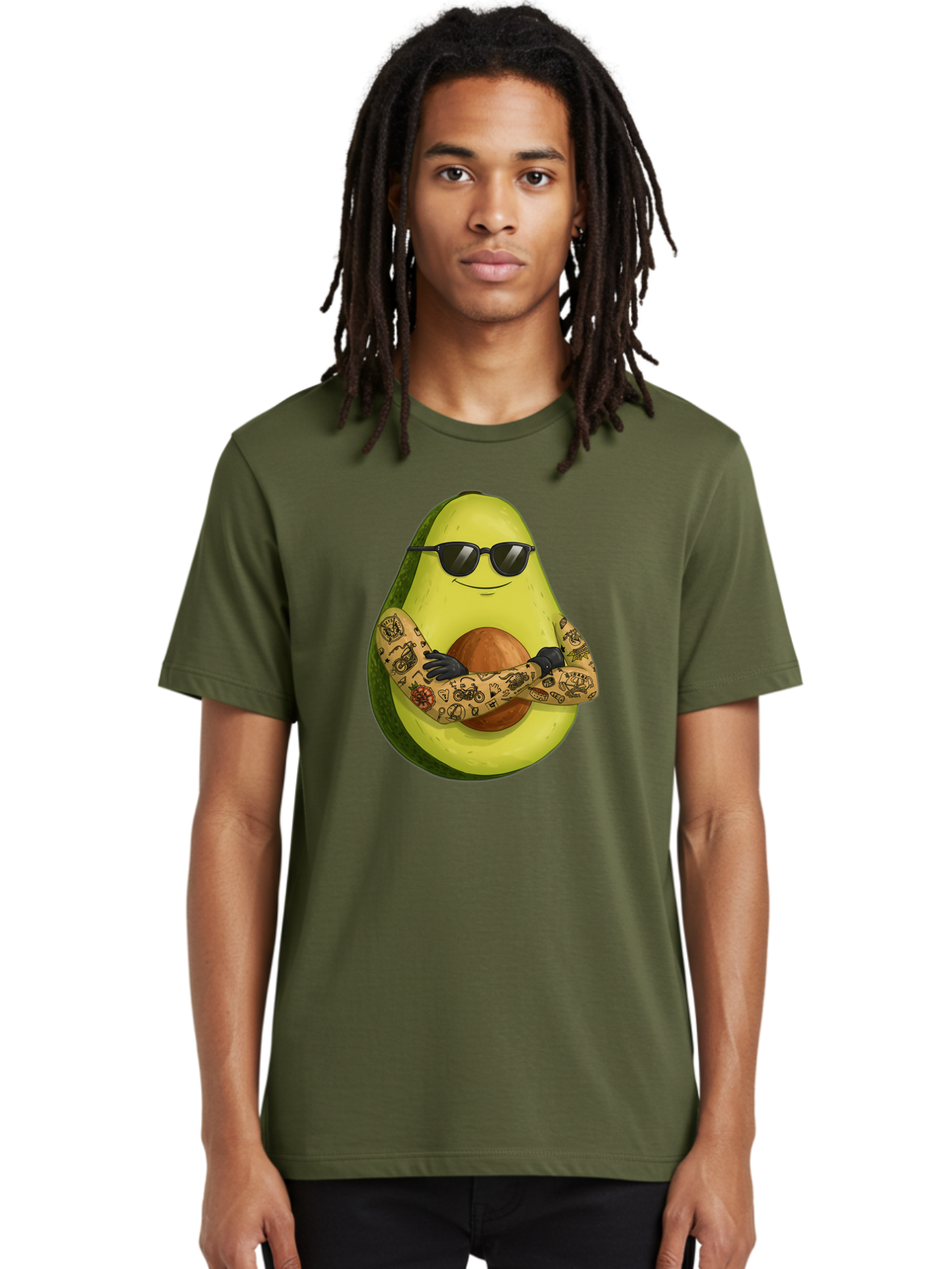 Avocado Men'S Graphic Tee, 100% Cotton, Comfortable Casual Summer Wear, Machine Washable, Vintage Camera, Old Camera, Antique Camera, Black Camera, Classic Photography, Photography Equipment, Nostalgic Device, Film Camera, Camera Art Baj986