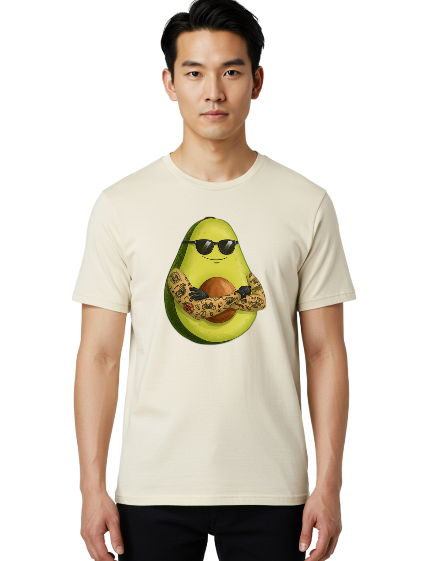 Avocado Men'S Graphic Tee, 100% Cotton, Comfortable Casual Summer Wear, Machine Washable, Vintage Camera, Old Camera, Antique Camera, Black Camera, Classic Photography, Photography Equipment, Nostalgic Device, Film Camera, Camera Art Baj986
