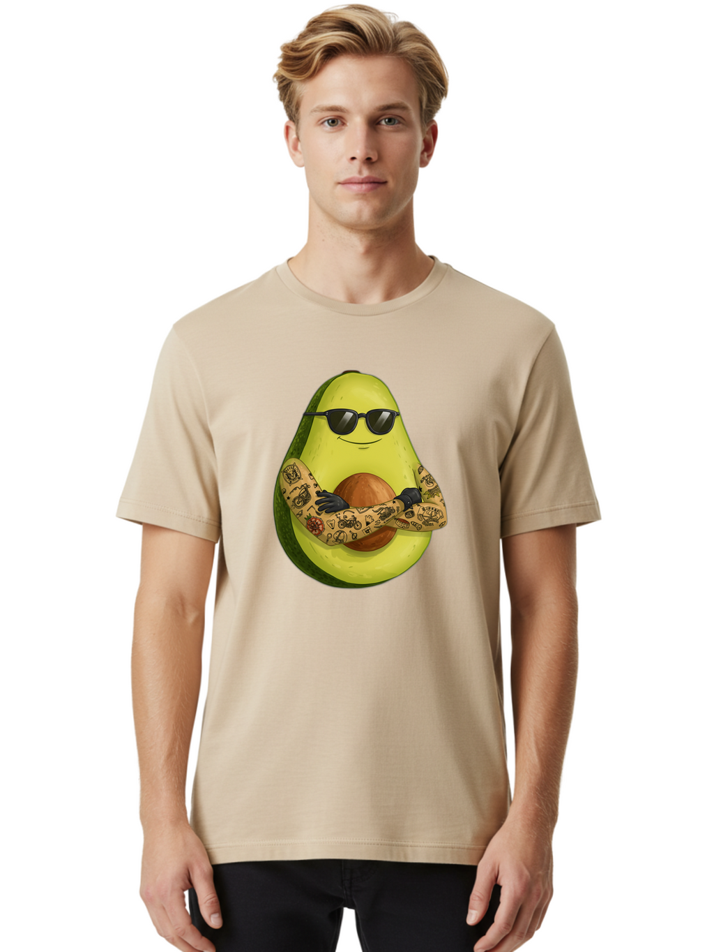 Avocado Men'S Graphic Tee, 100% Cotton, Comfortable Casual Summer Wear, Machine Washable, Vintage Camera, Old Camera, Antique Camera, Black Camera, Classic Photography, Photography Equipment, Nostalgic Device, Film Camera, Camera Art Baj986