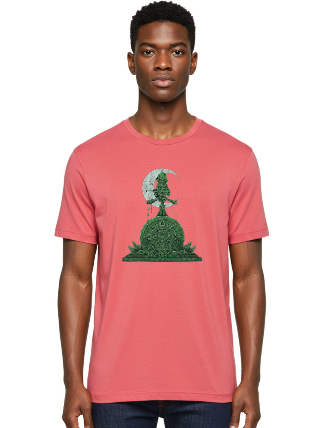 Aztec-Calendar-Statue Men'S Graphic Tee, 100% Cotton, Comfortable Casual Summer Wear, Machine Washable, Vintage Camera, Old Camera, Antique Camera, Black Camera, Classic Photography, Photography Equipment, Nostalgic Device, Film Camera, Baj988