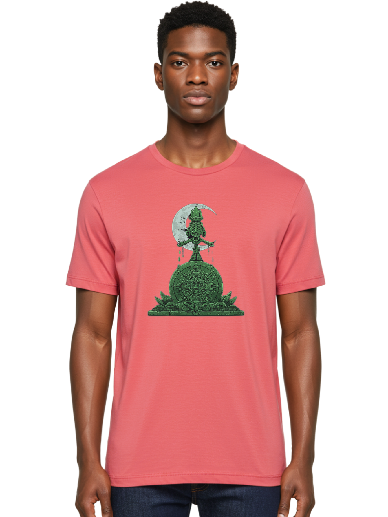 Aztec-Calendar-Statue Men'S Graphic Tee, 100% Cotton, Comfortable Casual Summer Wear, Machine Washable, Vintage Camera, Old Camera, Antique Camera, Black Camera, Classic Photography, Photography Equipment, Nostalgic Device, Film Camera, Baj988