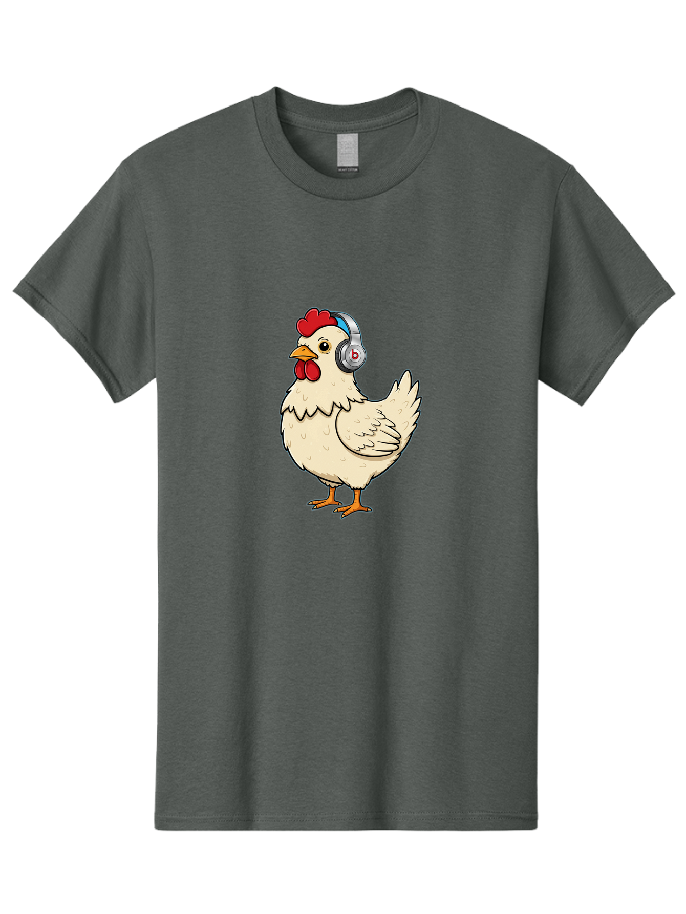 B-Headphones-Chicken Men'S Graphic Tee, 100% Cotton, Comfortable Casual Summer Wear, Machine Washable, Vintage Camera, Old Camera, Antique Camera, Black Camera, Classic Photography, Photography Equipment, Nostalgic Device, Film Camera, Baj990