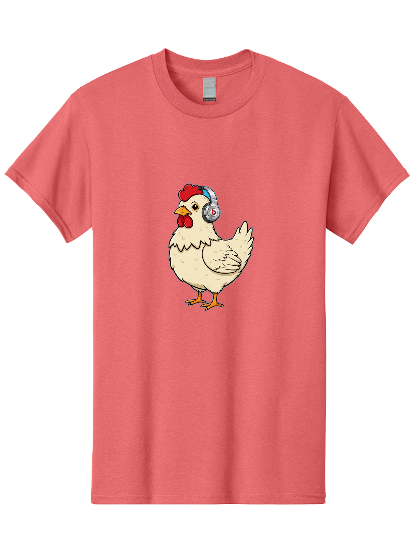 B-Headphones-Chicken Men'S Graphic Tee, 100% Cotton, Comfortable Casual Summer Wear, Machine Washable, Vintage Camera, Old Camera, Antique Camera, Black Camera, Classic Photography, Photography Equipment, Nostalgic Device, Film Camera, Baj990